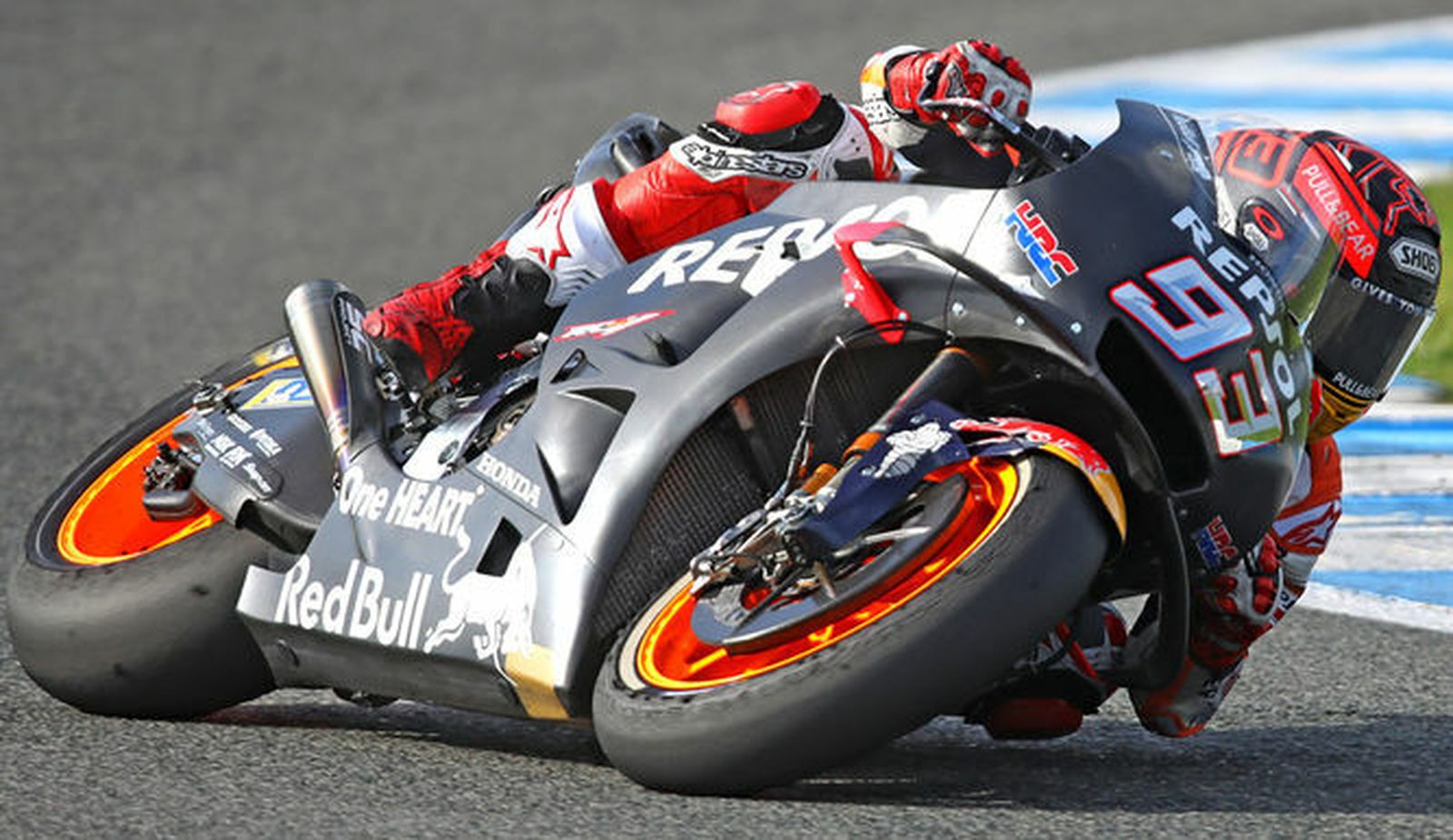 El campeón Marc Márquez en el circuito de Jerez