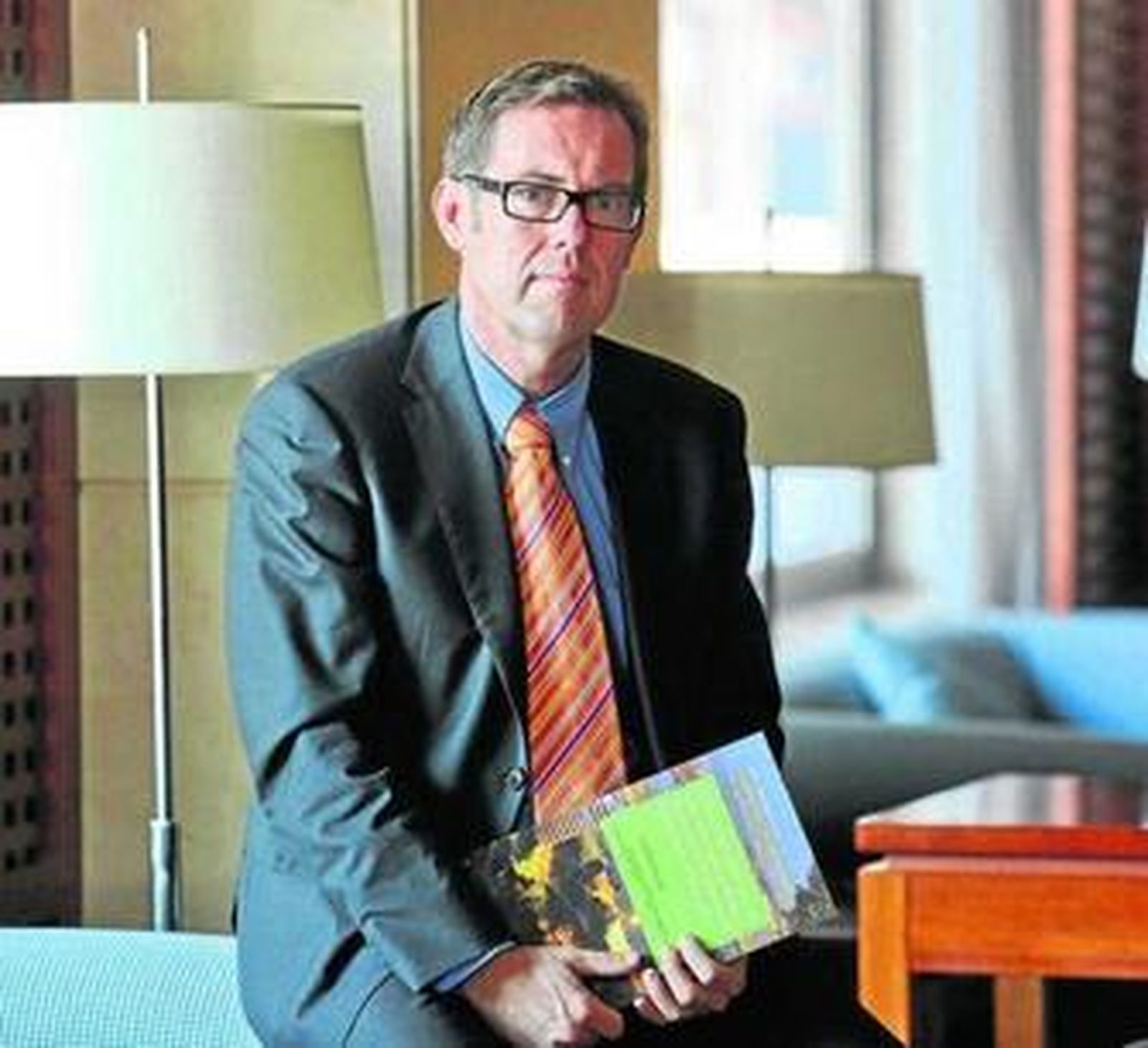 Julio Ransés Pérez Boga, momentos antes de la entrevista.