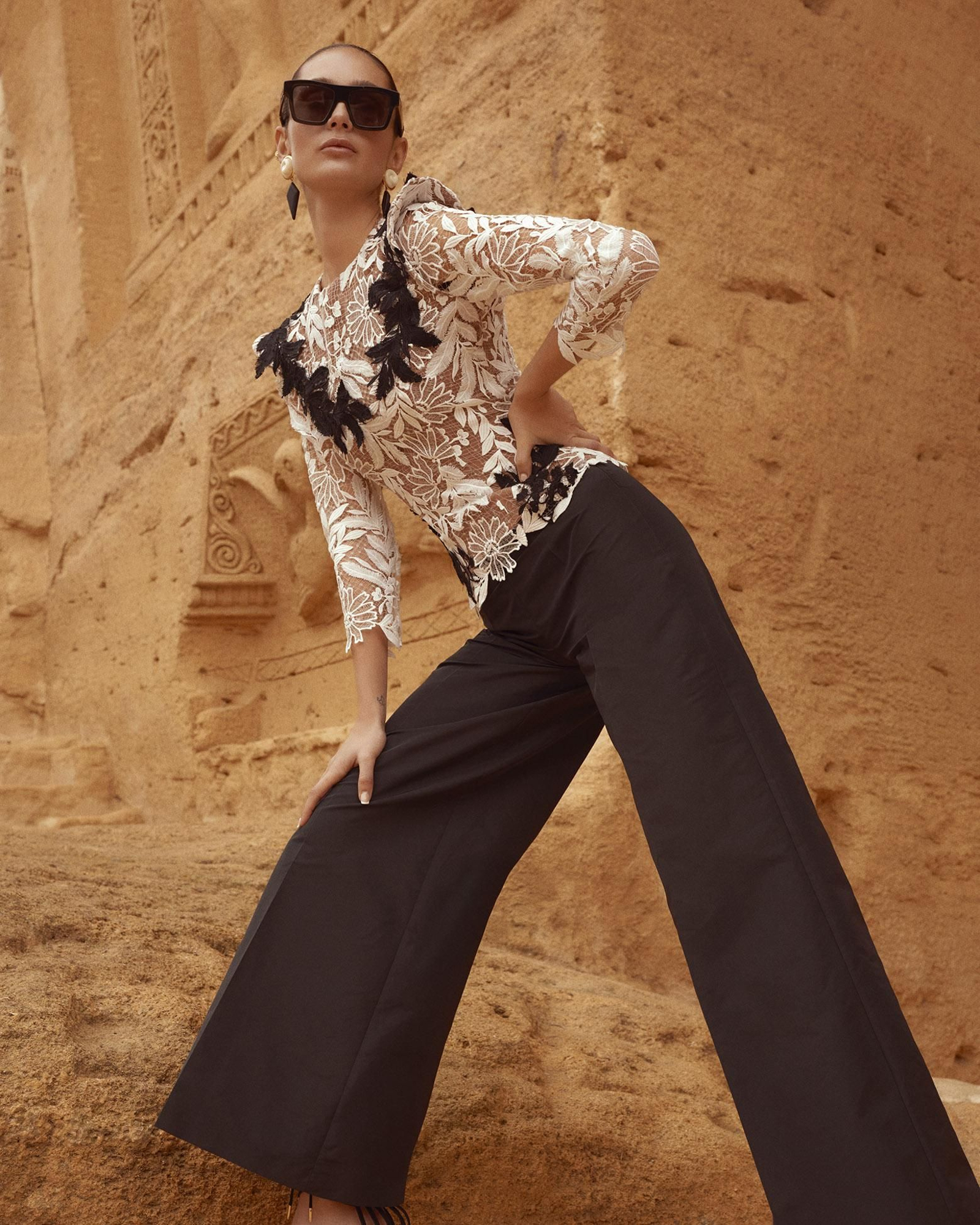 Uno de los looks que componen la colección de Roberto Diz e Inés Domecq.