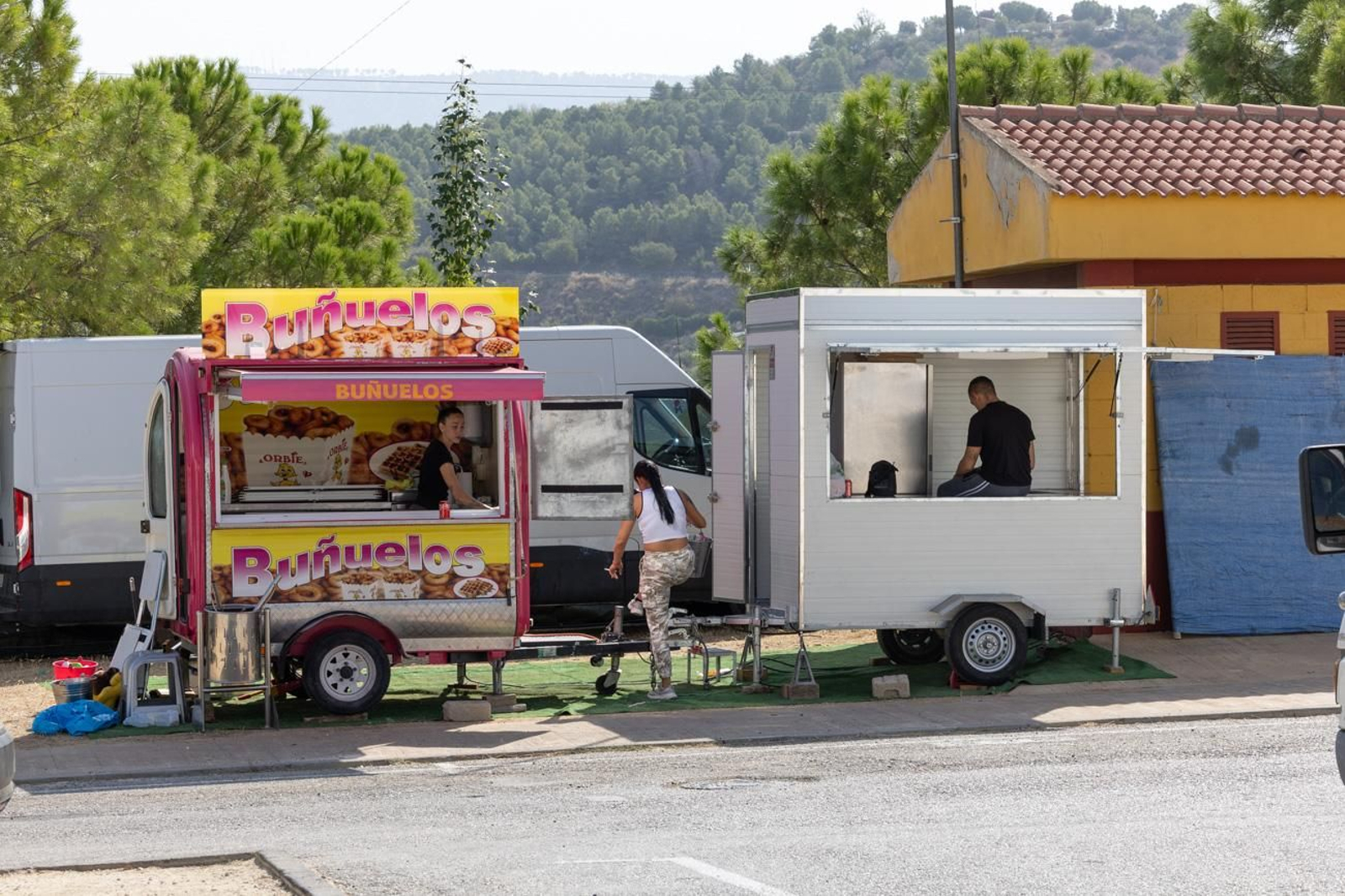 Así avanza el montaje de la feria de San Lucas