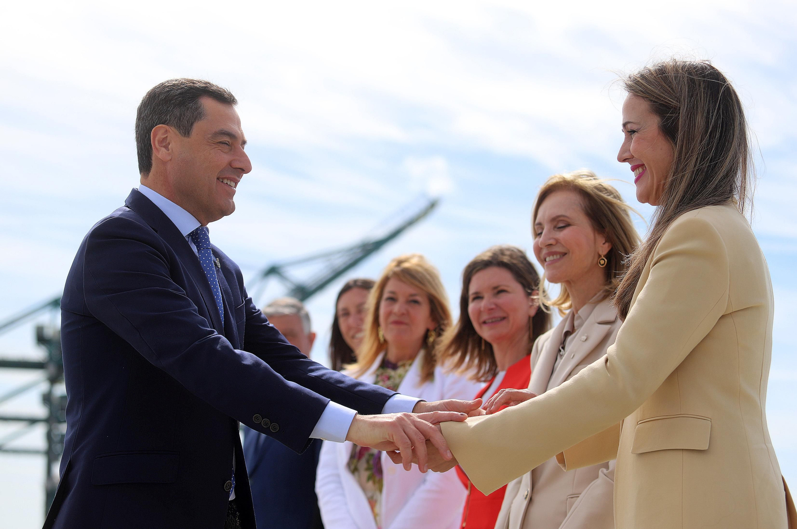 Imágenes de la inauguración de la ampliación norte del Muelle Sur del Puerto de Huelva