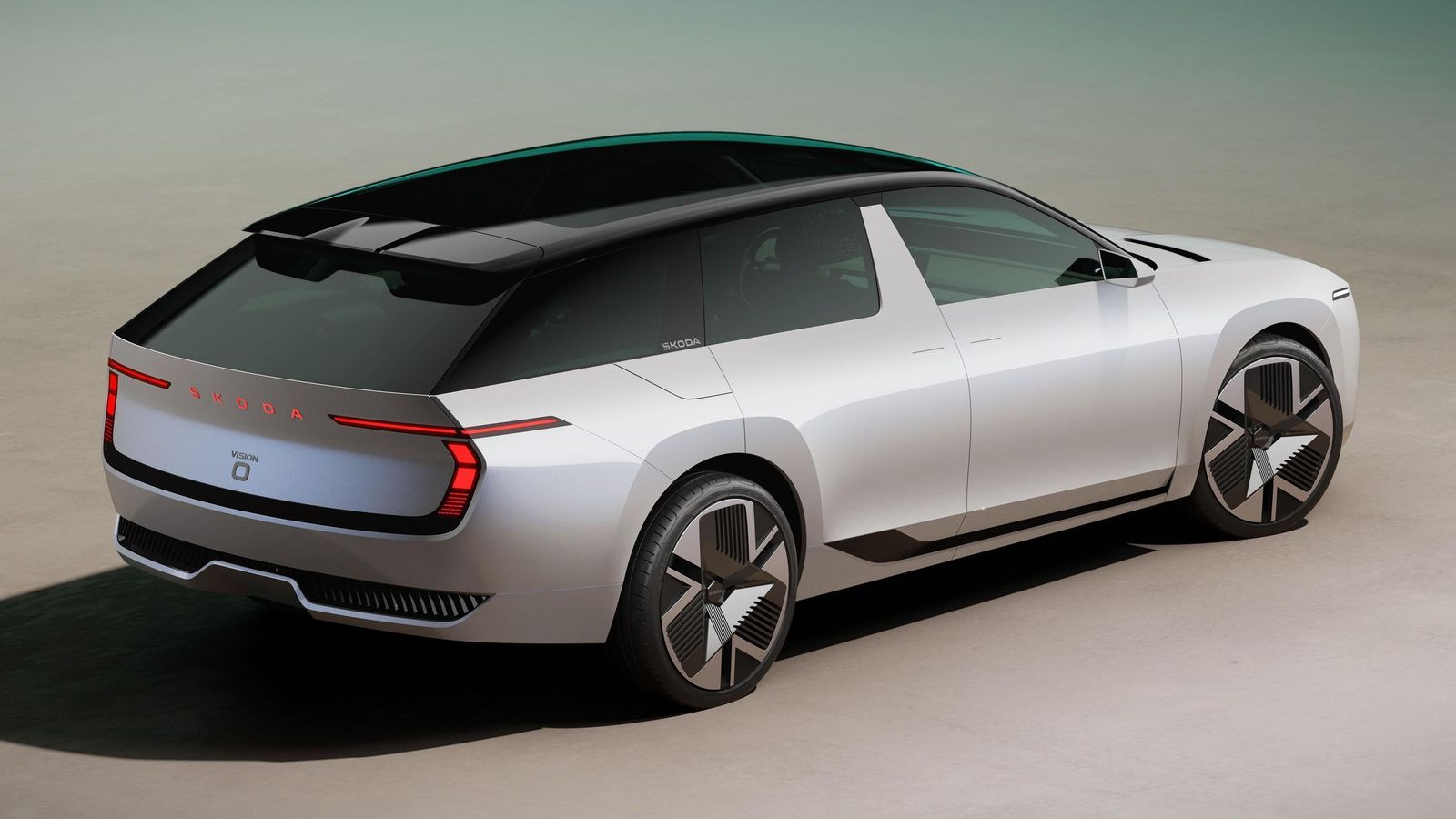 El Vision 0 prefigura como podría ser un futuro coche de carrocería familiar y eléctrico incorporado a la familia Škoda y como alternativa a los Octavia y Superb Combi.