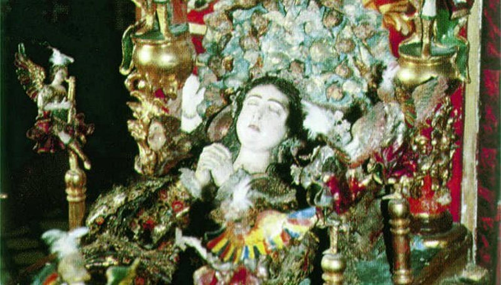 Dormición de la Virgen, una de las obras del interior del convento de las descalzas de Sanlúcar.