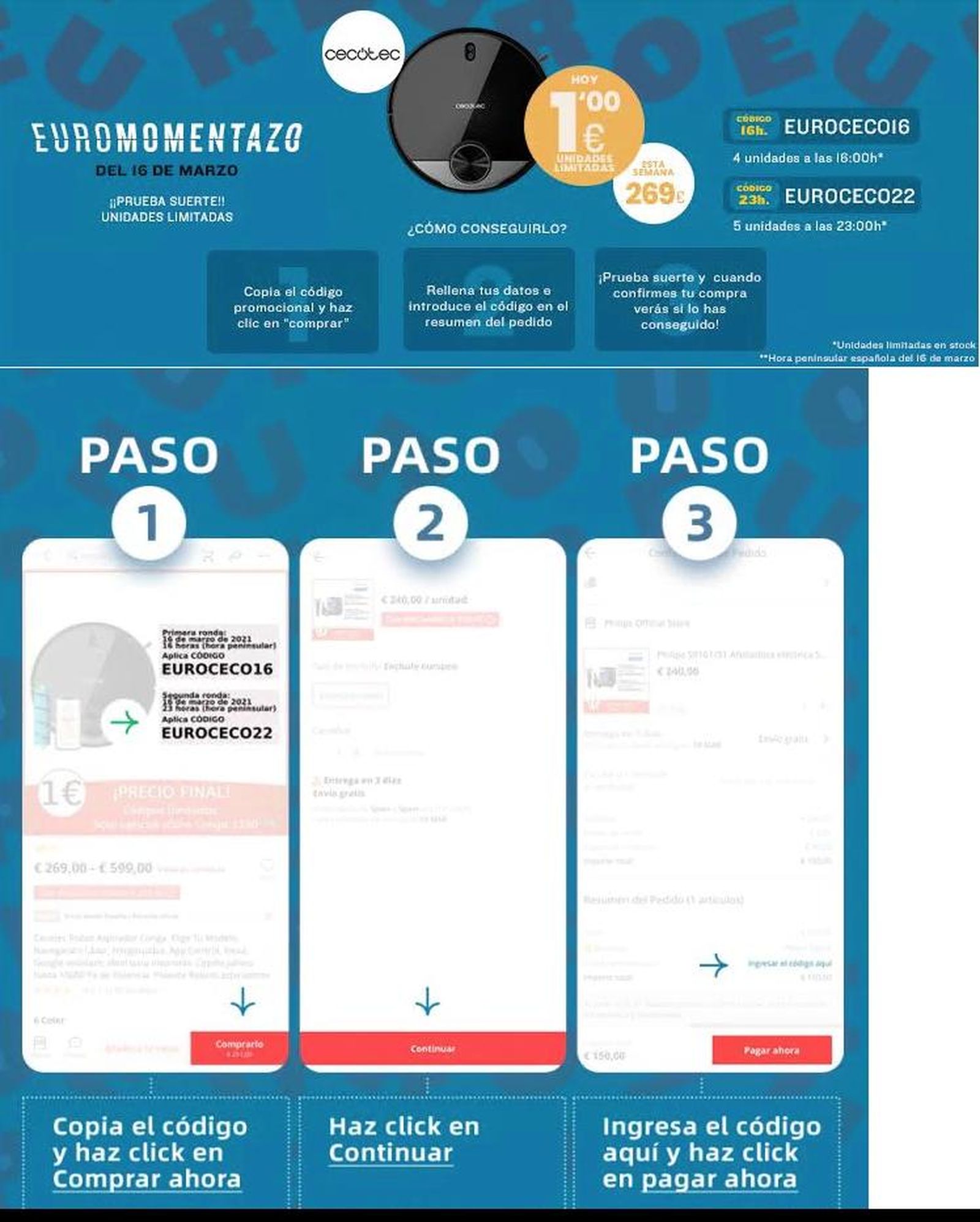 Euromomentazo de Aliexpress con la Conga de Cecotec