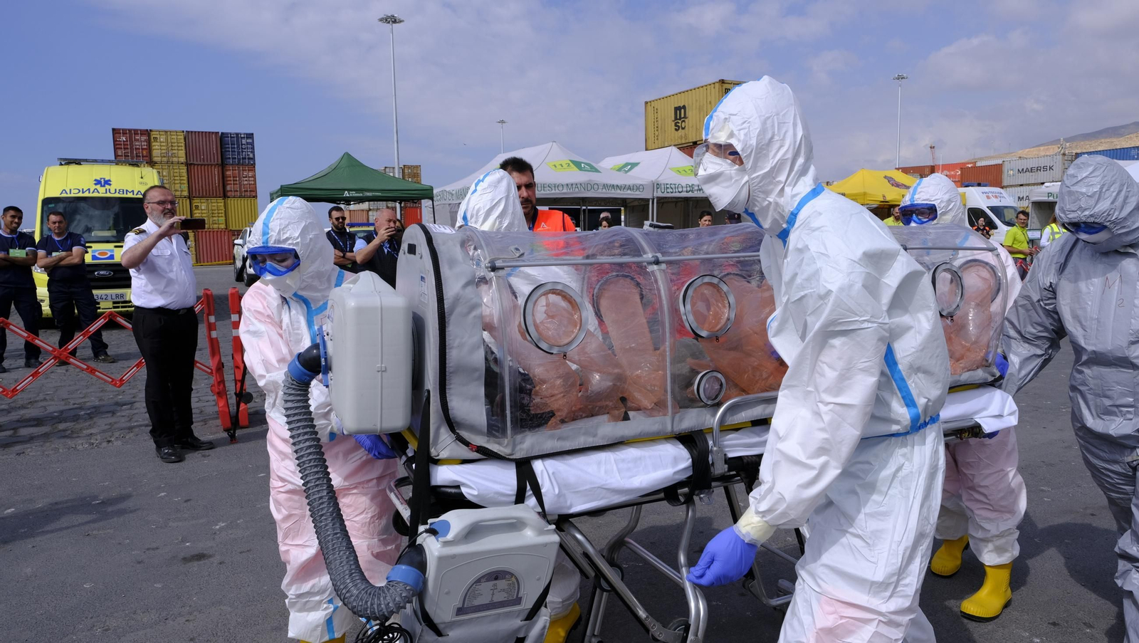 Ejercicio Marsec25 simulacro, en el Puerto de Almería, en imágenes