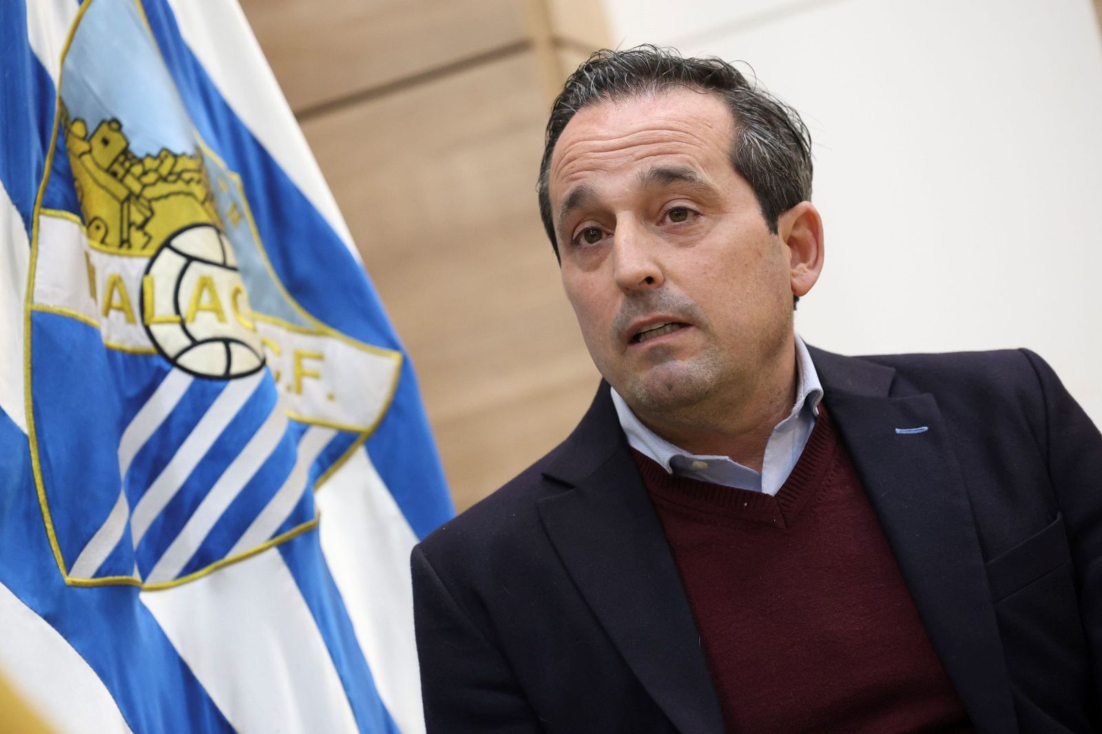 Las fotos de la entrevista con Kike Pérez, director general del Málaga CF
