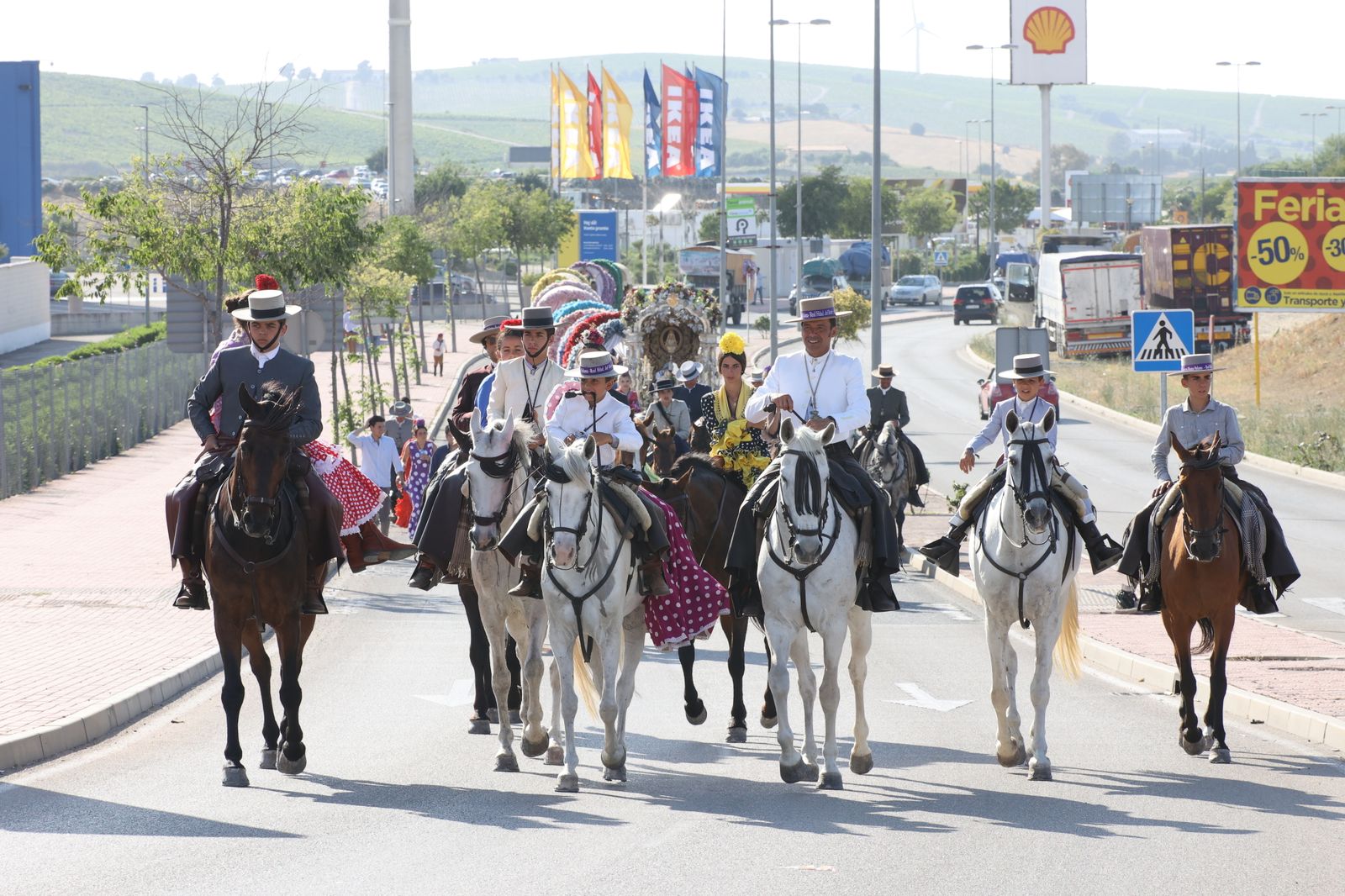 Llegada de la Hermandad del Rocío de Jerez a Santo Domingo
