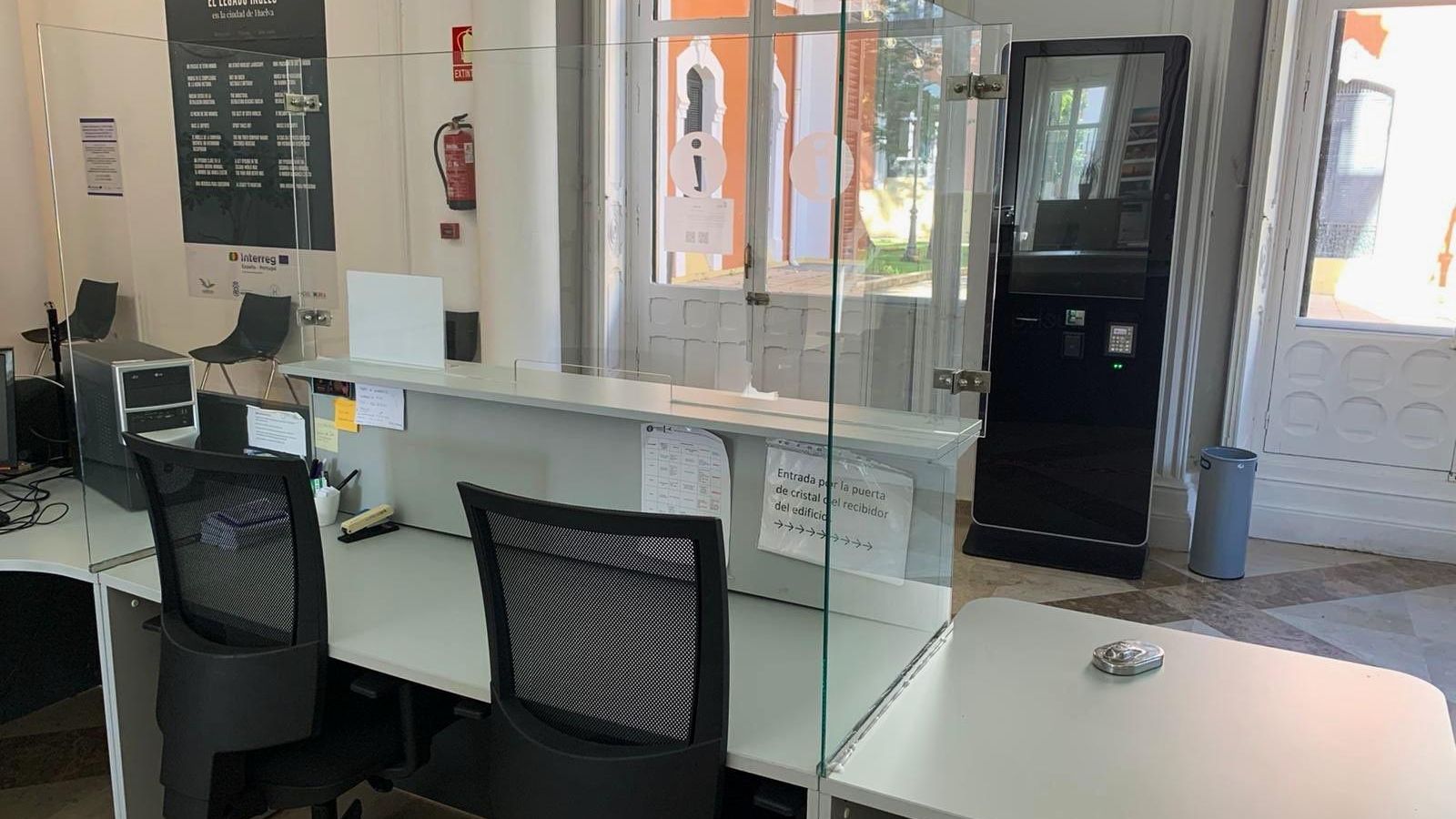 Oficina de la Casa Colón de Huelva.