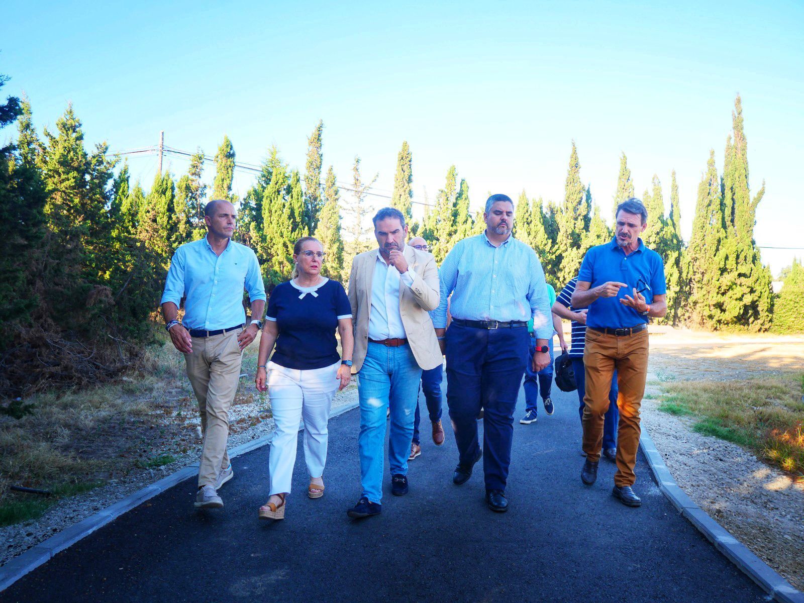 La visita institucional a la Estación depuradora Cerro del Águila.