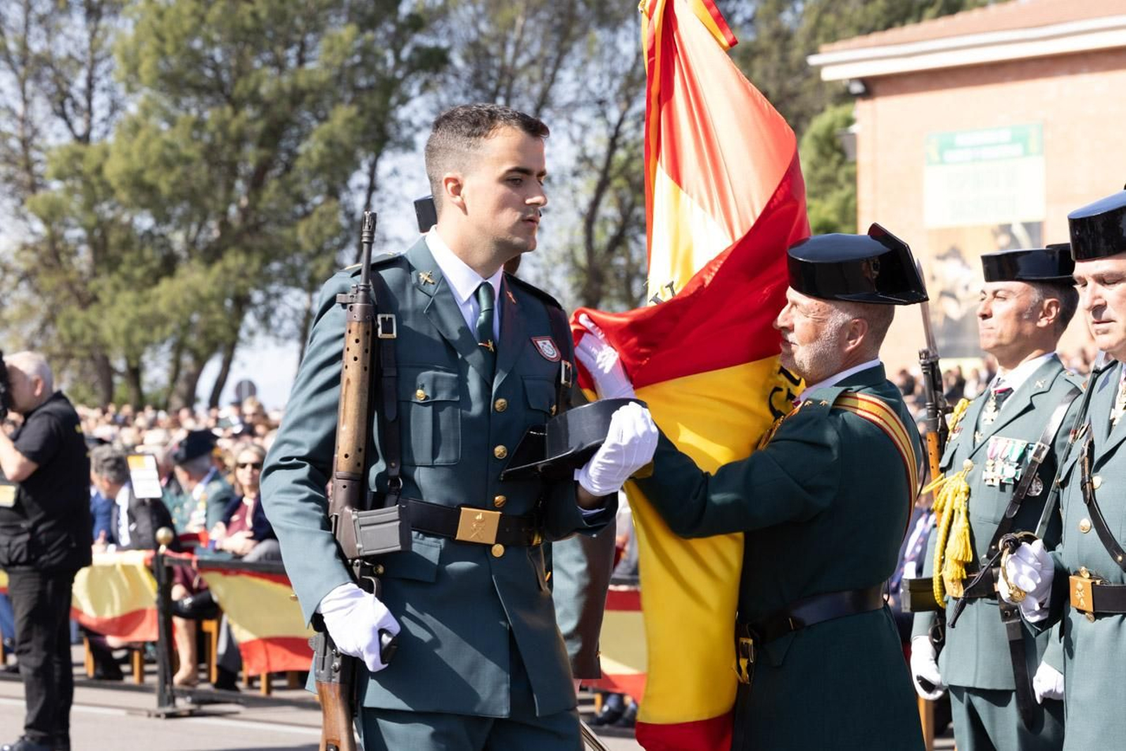 Acto de jura de bandera de la 130ª promoción de guardias civiles de la Academia de Baeza