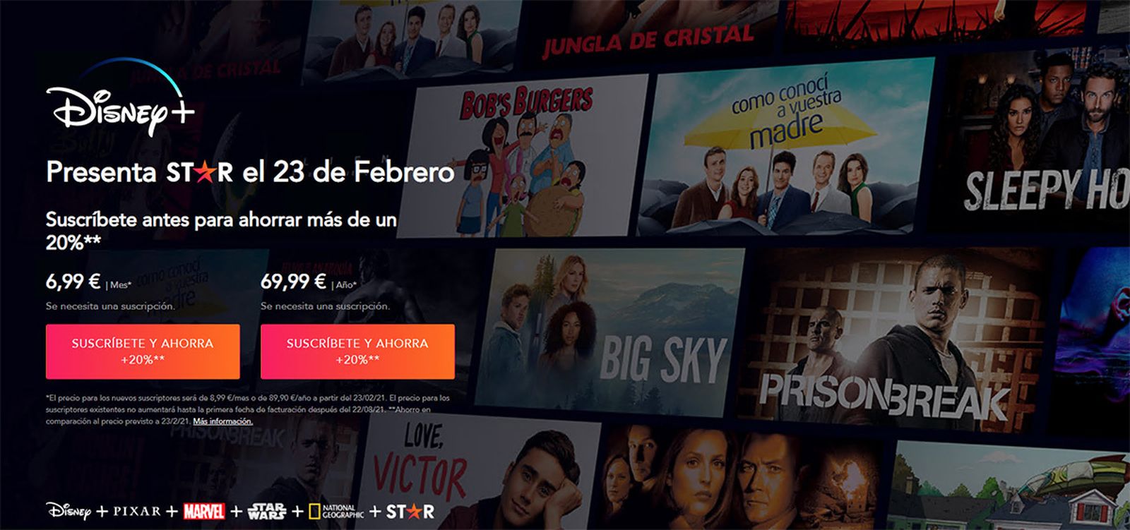Esta es la oferta de series y películas que trae Star, el contenido para adultos de Disney+