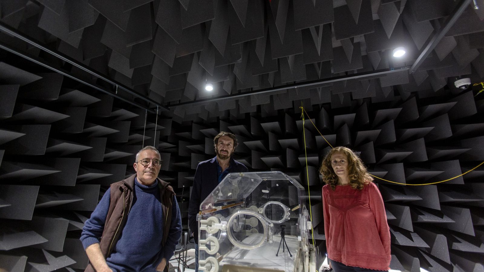 Ricardo Hernández, Miguel Casas y Carmen Varo, tres de los responsables del Instituto de Lingüística.