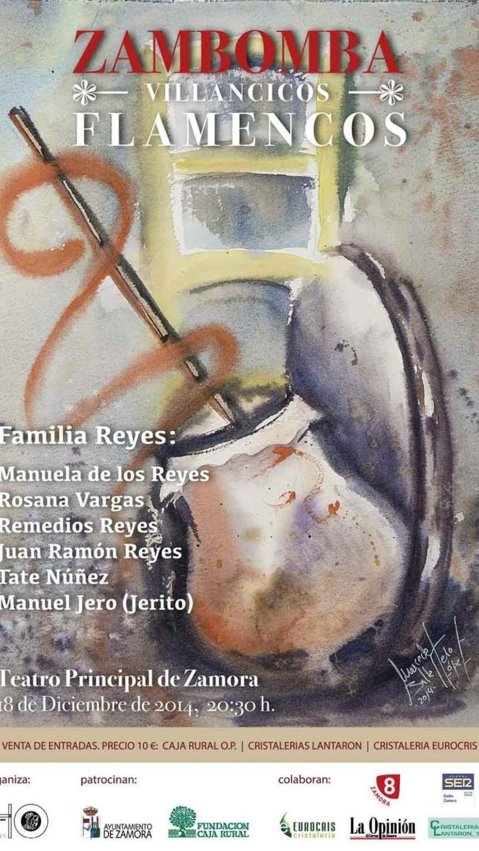 Cartel de la I zambomba Flamenca de Zamora.