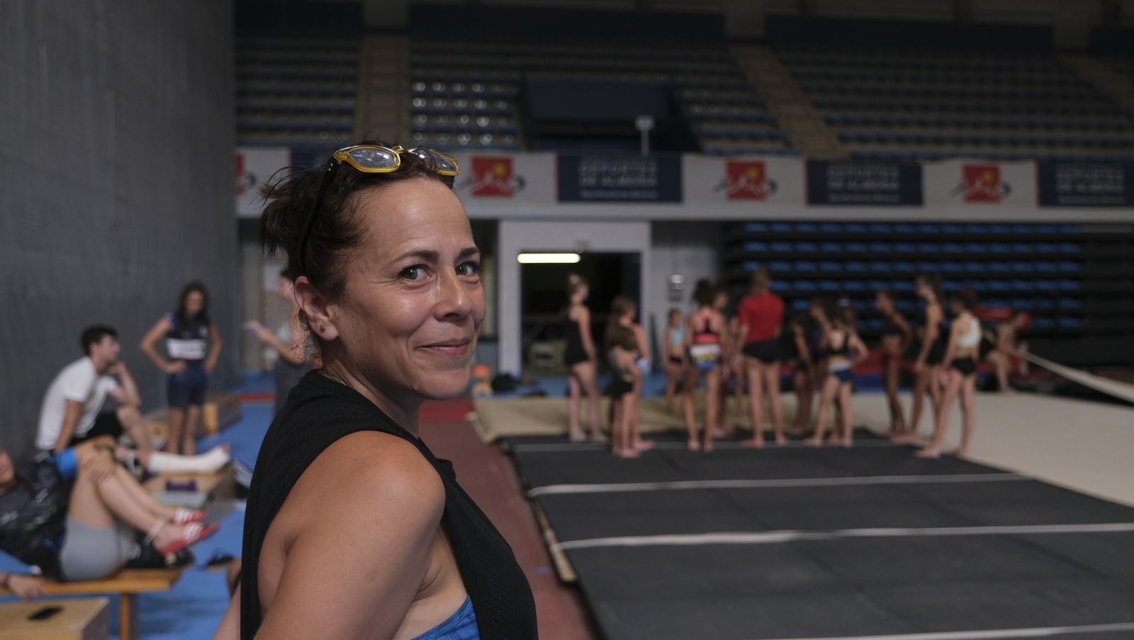 Imágenes de los entrenamientos de los gimnastas almerienses