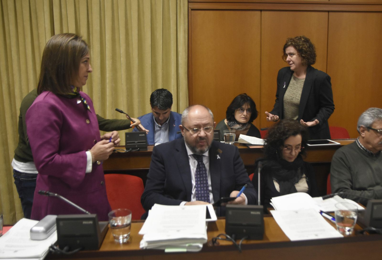 La portavoz del PSOE en el Ayuntamiento, Isabel Ambrosio, durante un Pleno.