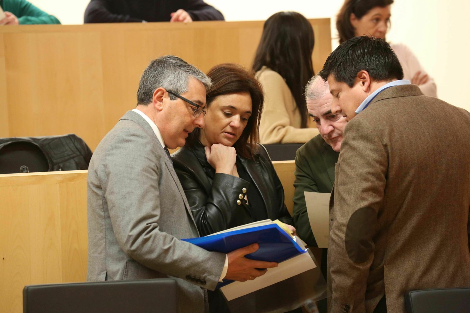 Salado, Del Cid y Oblaré, en el pleno de presupuestos de la Diputación de Málaga.
