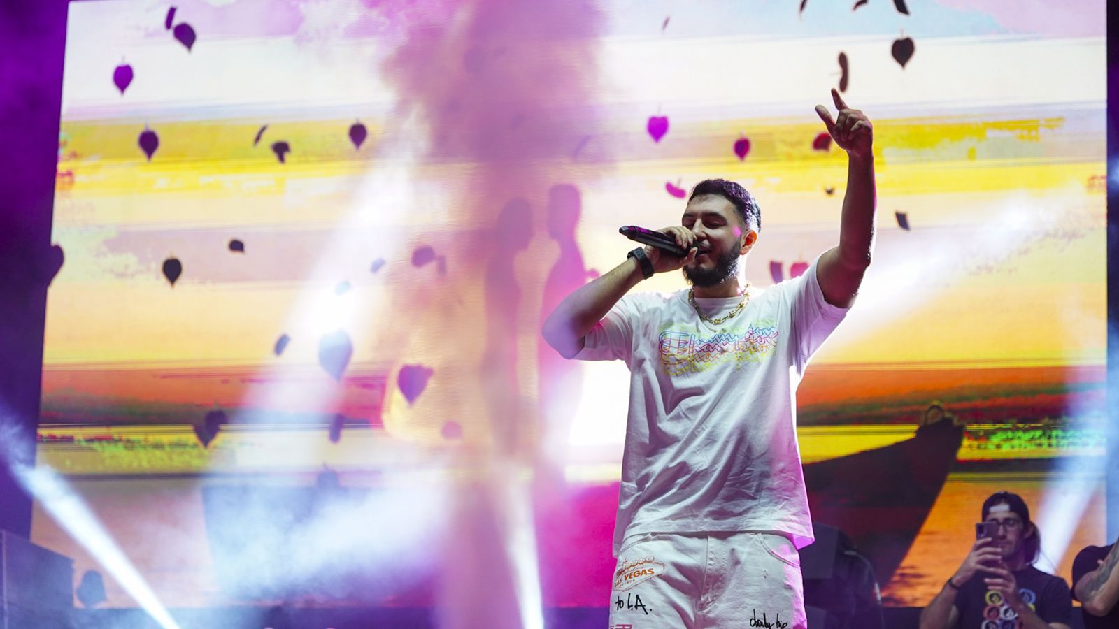 Omar Montes, uno de los artistas que actuó en el evento