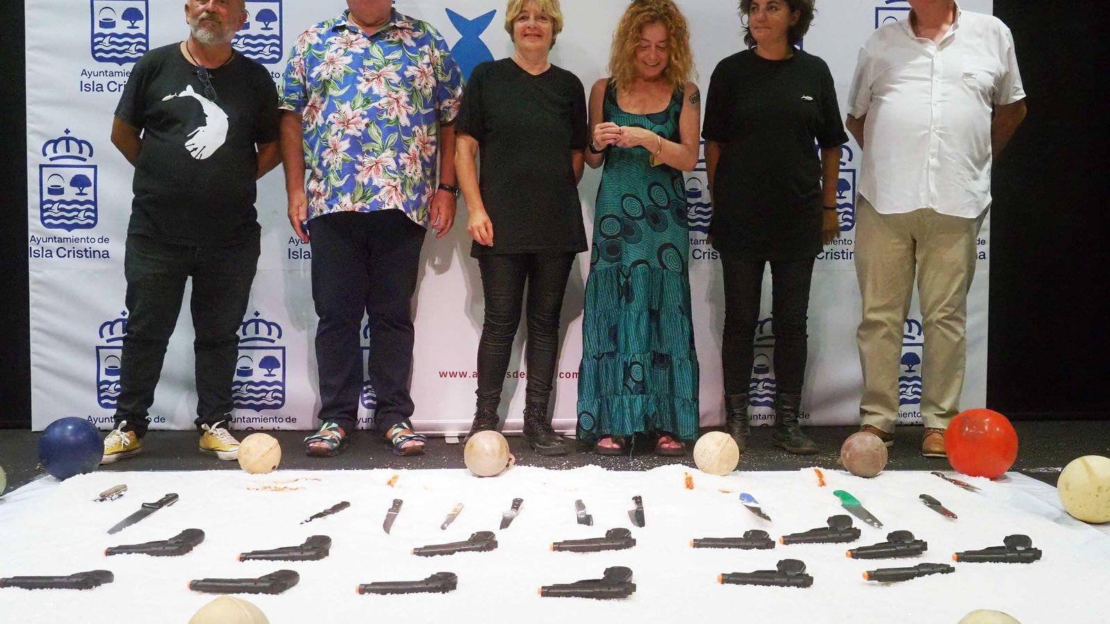 Los principales protagonistas del pregón, junto a Miguel Ángel Concepción (i) Los principales protagonistas del pregón, junto a Miguel Ángel Concepción (i)