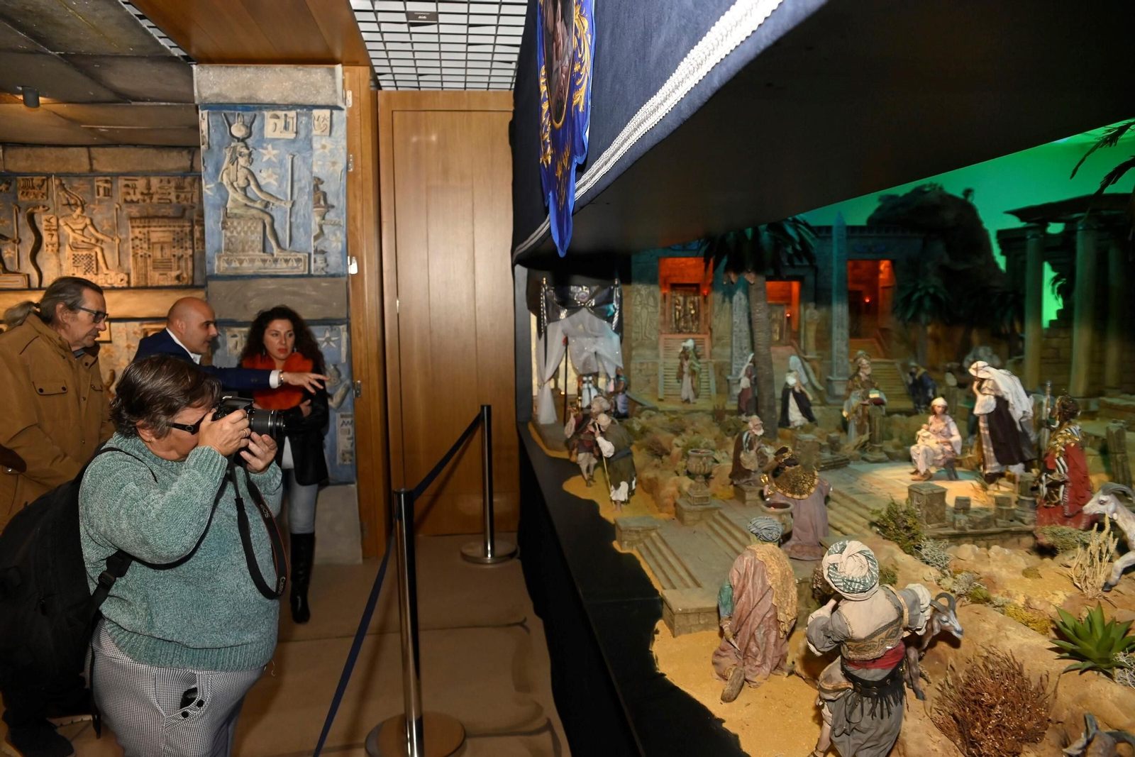 Inauguración del belén de Cajasol en Córdoba