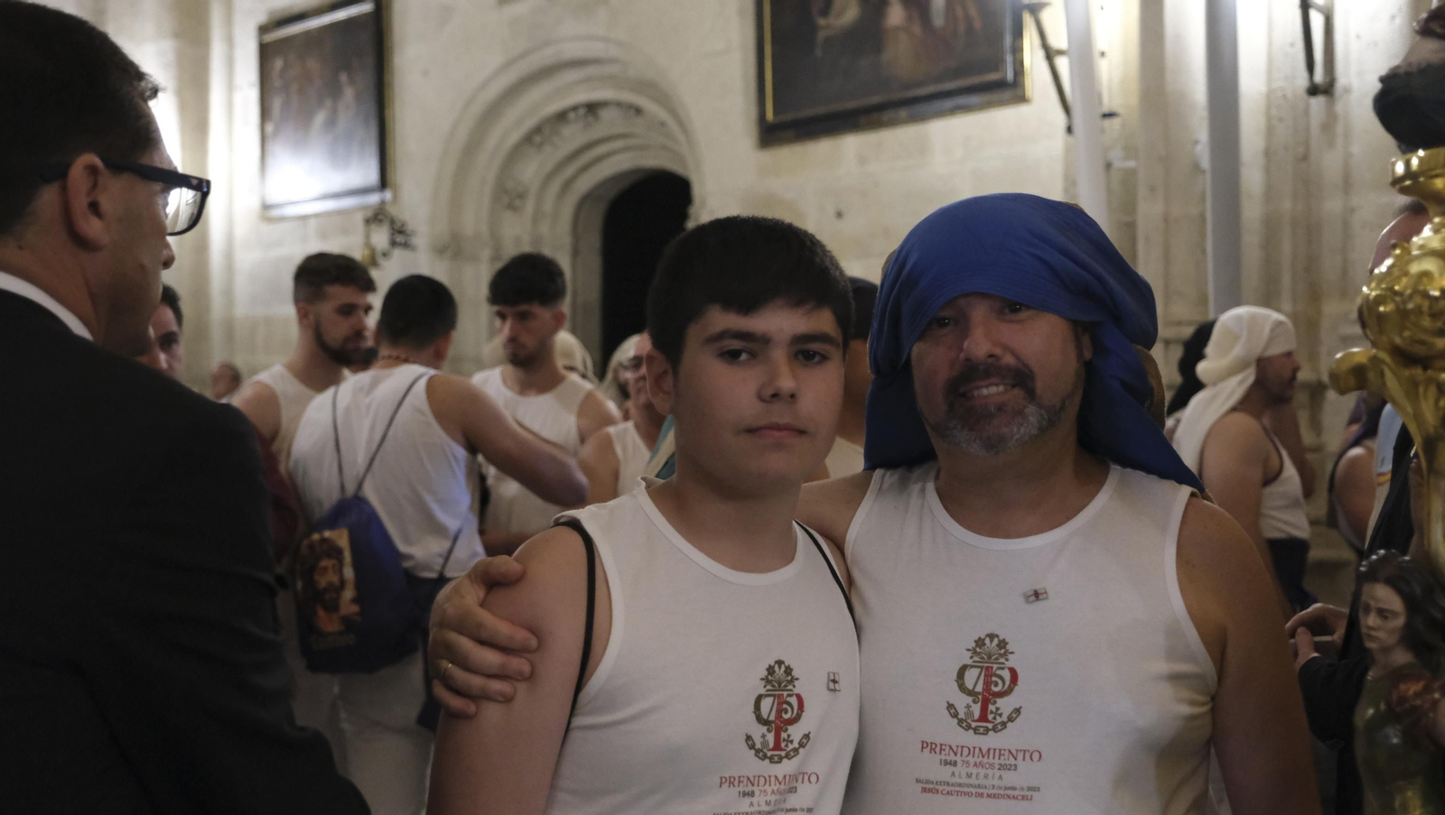 Imágenes de la salida extraordinaria de Jesús Cautivo de Medinaceli, por su 75 aniversario, Almería