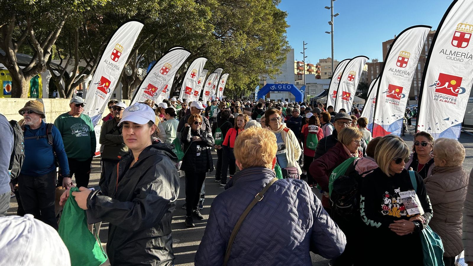Marcha saludable en Almería el pasado domingo.