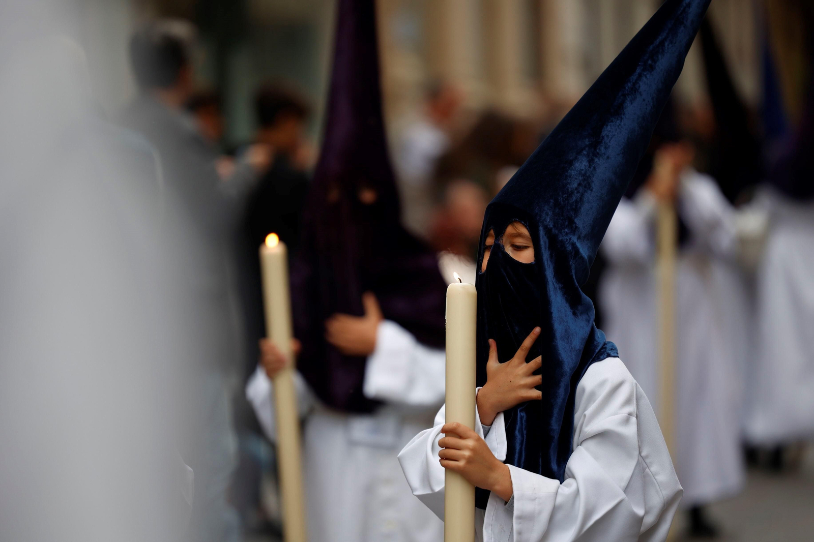 Las imágenes de la cofradía de Ecce Homo  en la Semana Santa  de Cádiz 2023