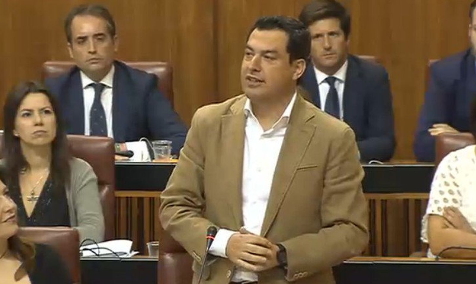 Moreno interviene en la sesión de control.