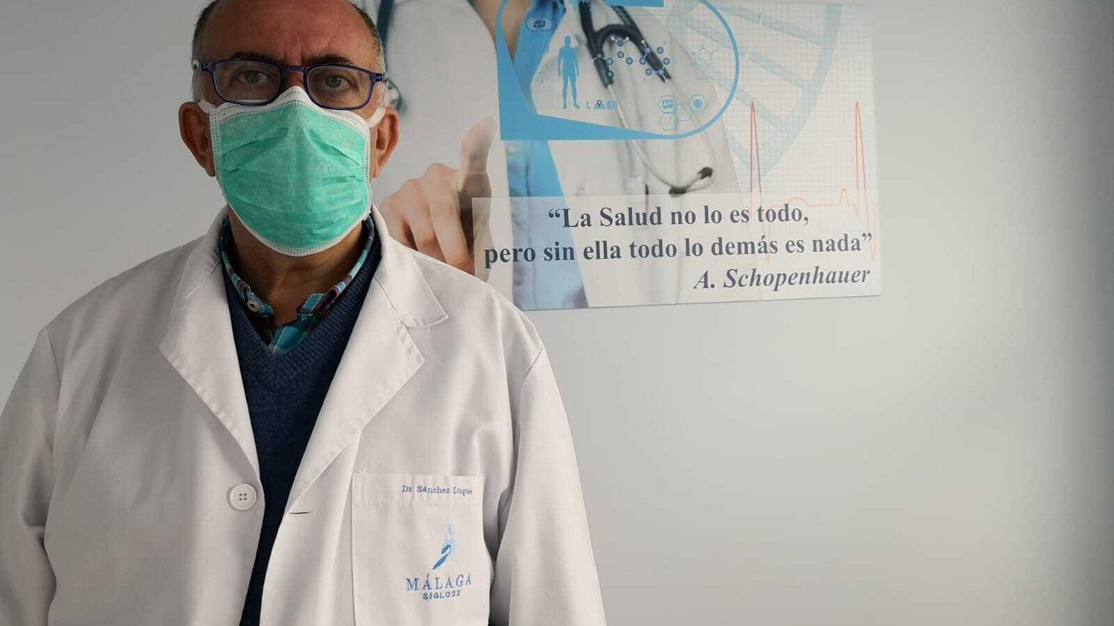 Juan José Sánchez Luque, presidente del Colegio de Médicos de Máalga.