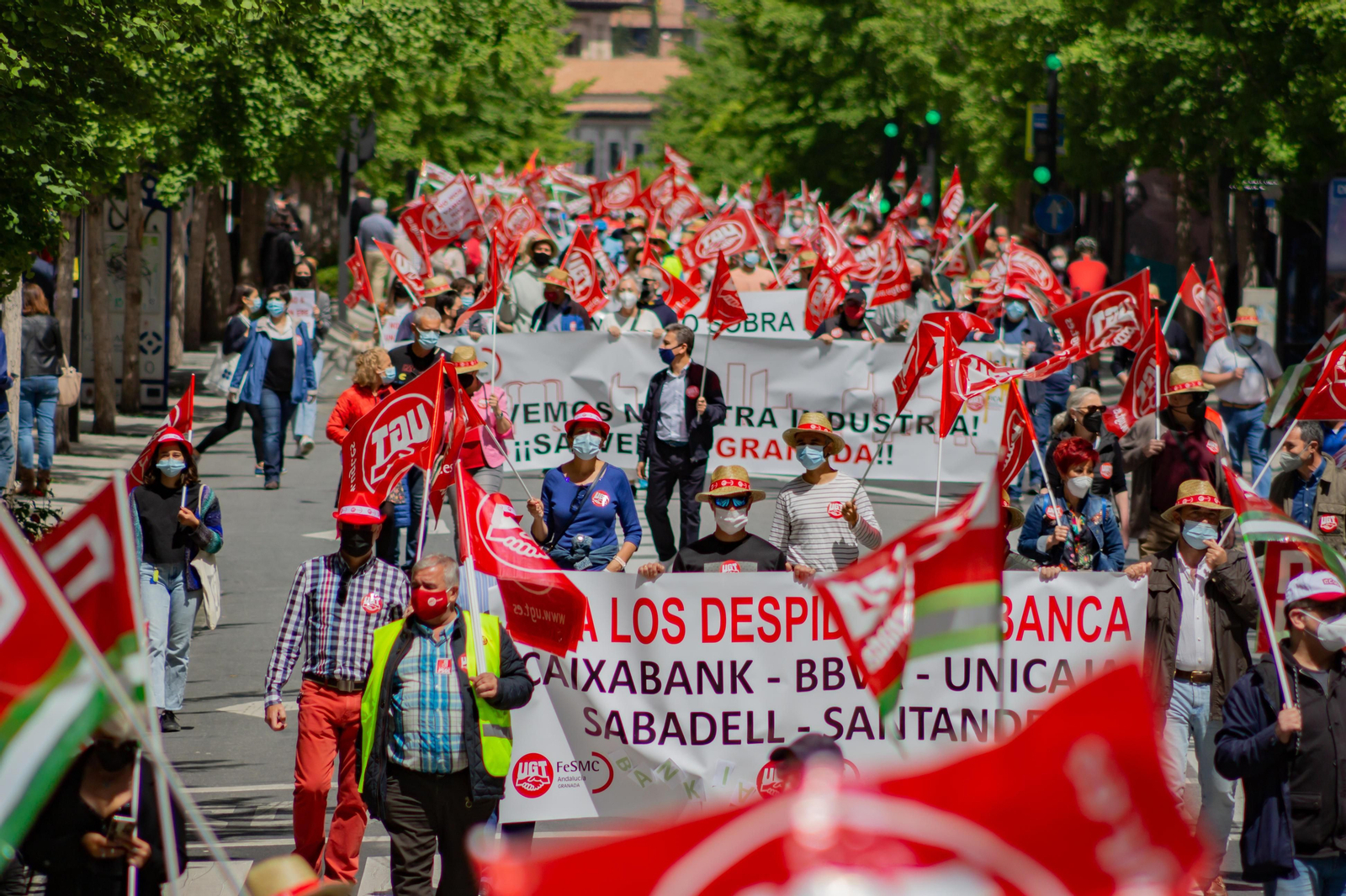 Fotos: Manifestación del 1º de Mayo en Granada