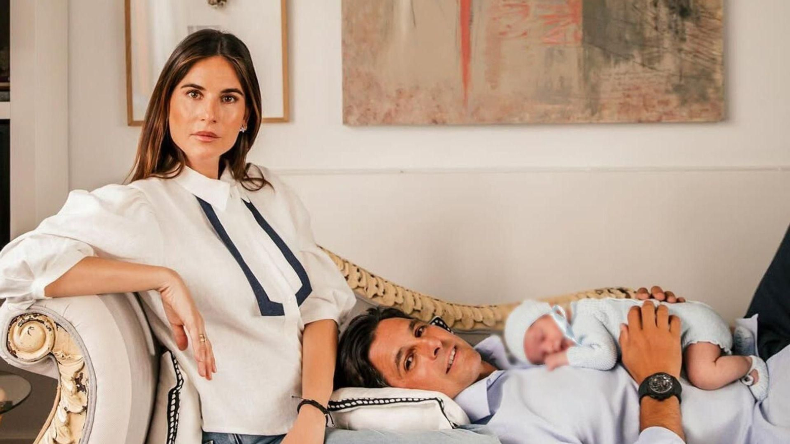 Lourdes Montes y Fran Rivera, en una imagen junto a su hijo Nicolás.