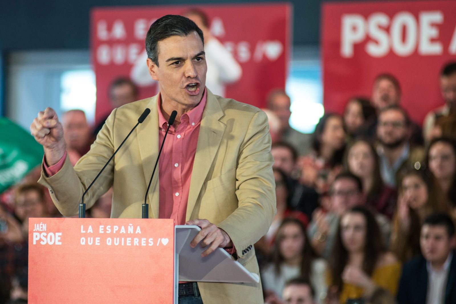 Pedro Sánchez, en un acto en Tarragona.