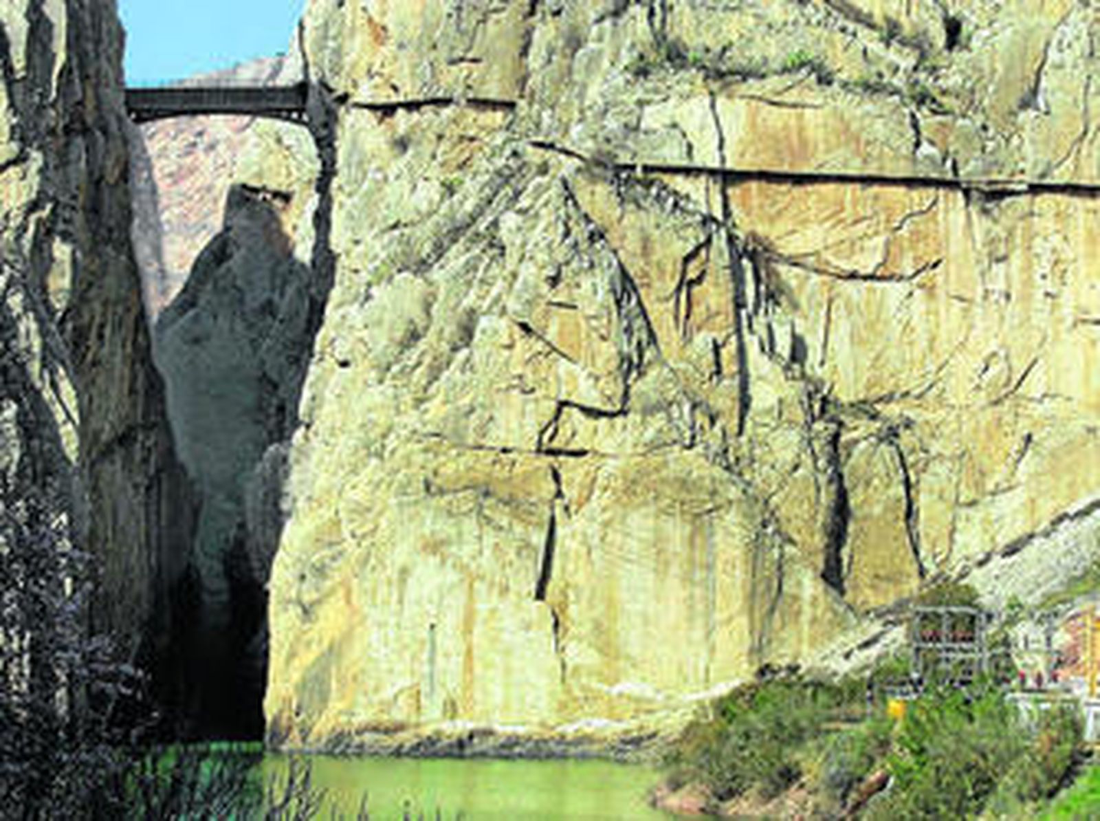 El desfiladero de Los Gaitanes, en El Chorro.
