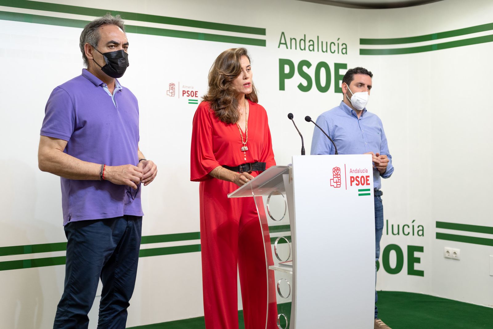 Macelo López y Carmen Aguilar, diputados provinciales por el PSOE.
