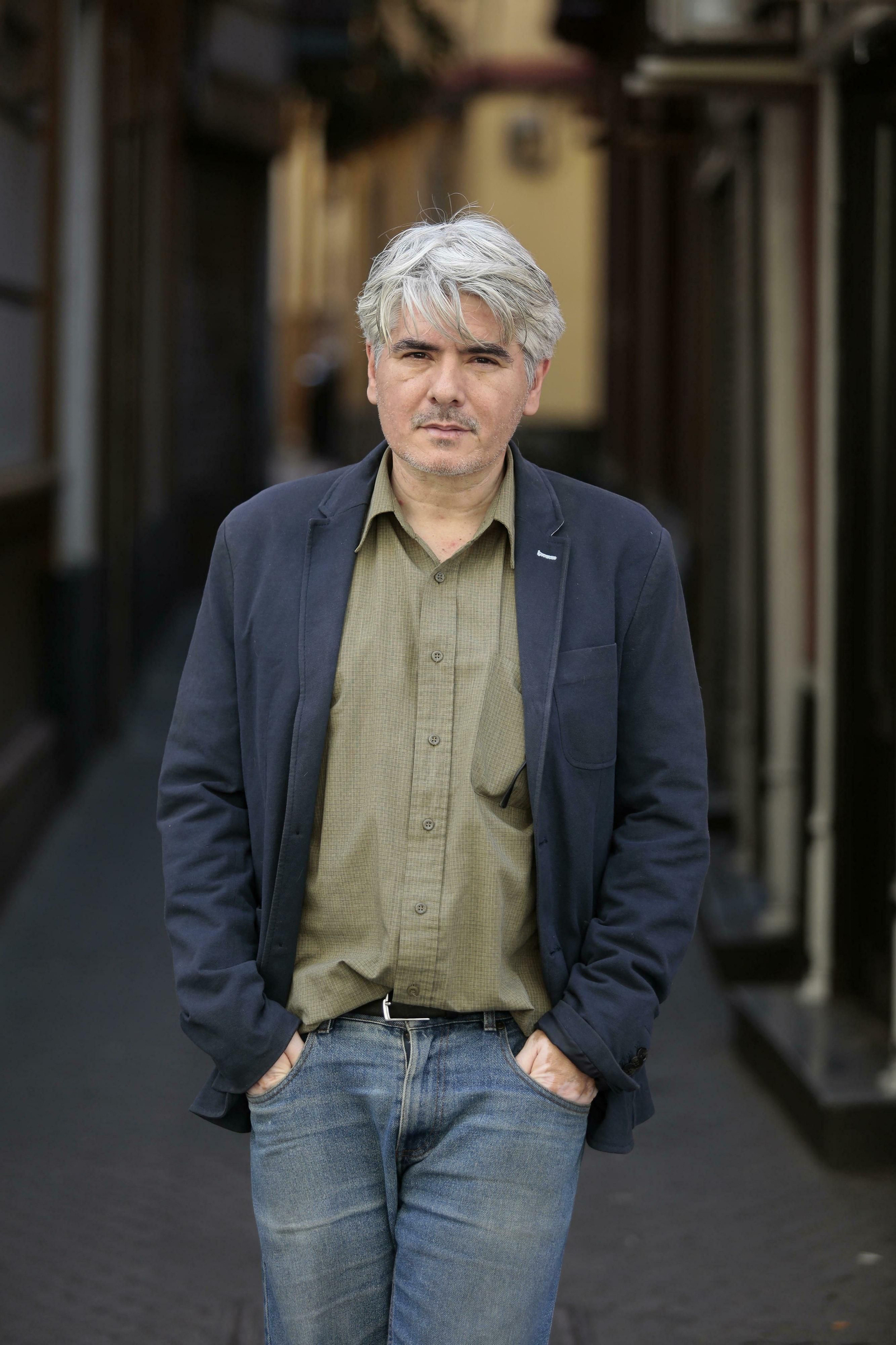 Juan Bonilla, poco antes de la entrevista con este diario.