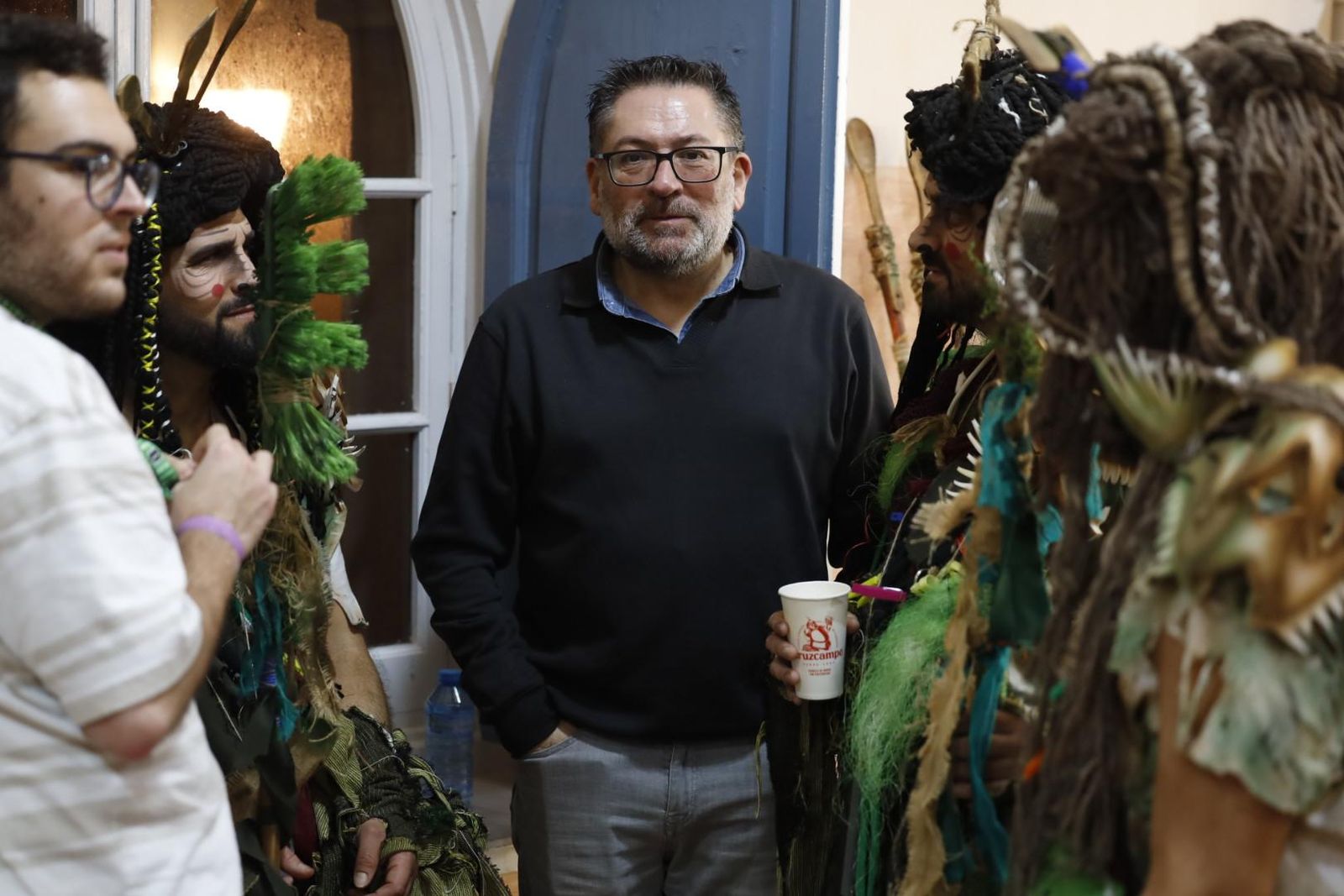 José Manuel Sánchez Reyes, en camerinos con 'Los cadisapiens (la involución)'.