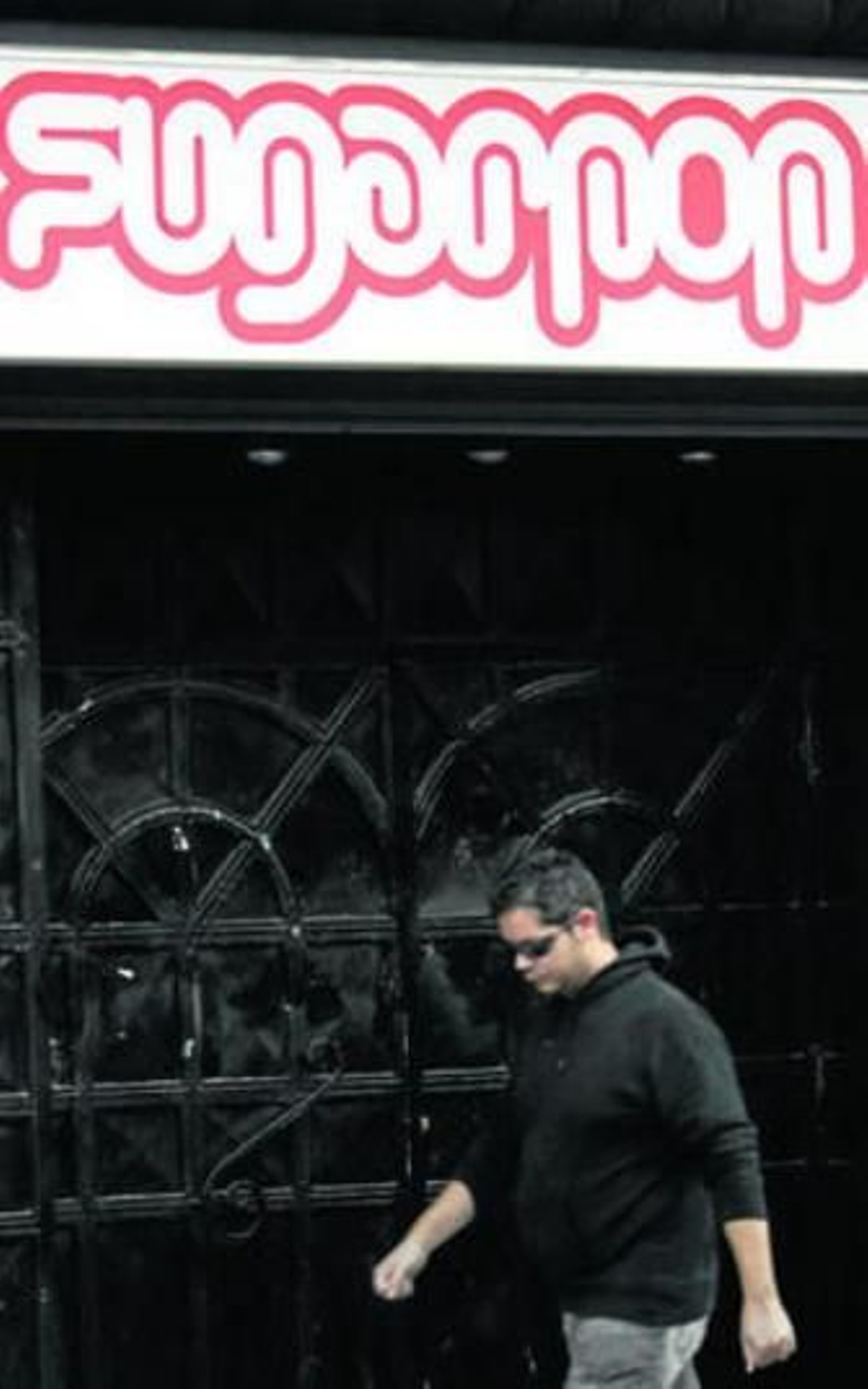 La sala Sugarpop, con las puertas cerradas.