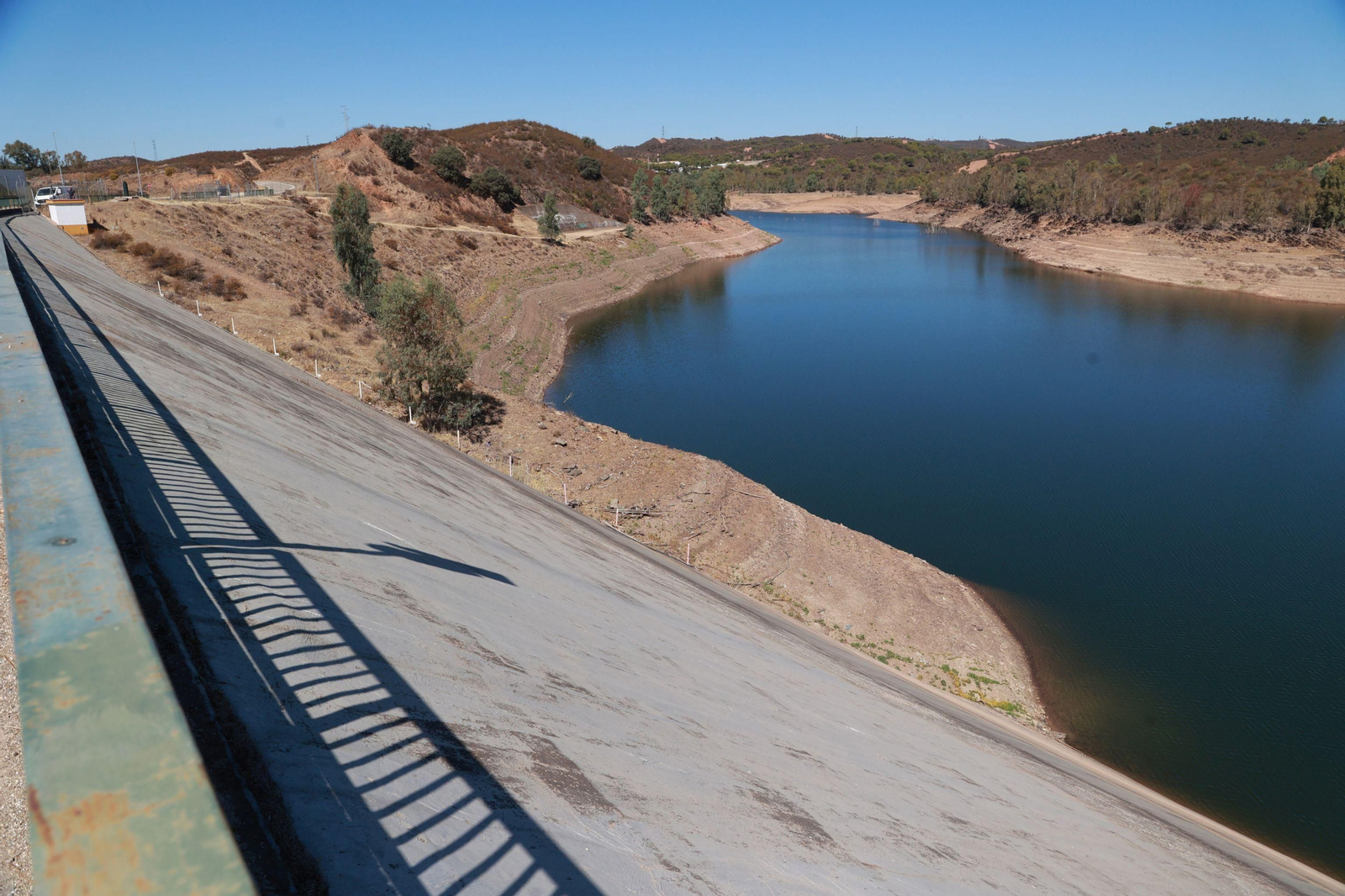 Vista del pantano de Aznalcóllar.
