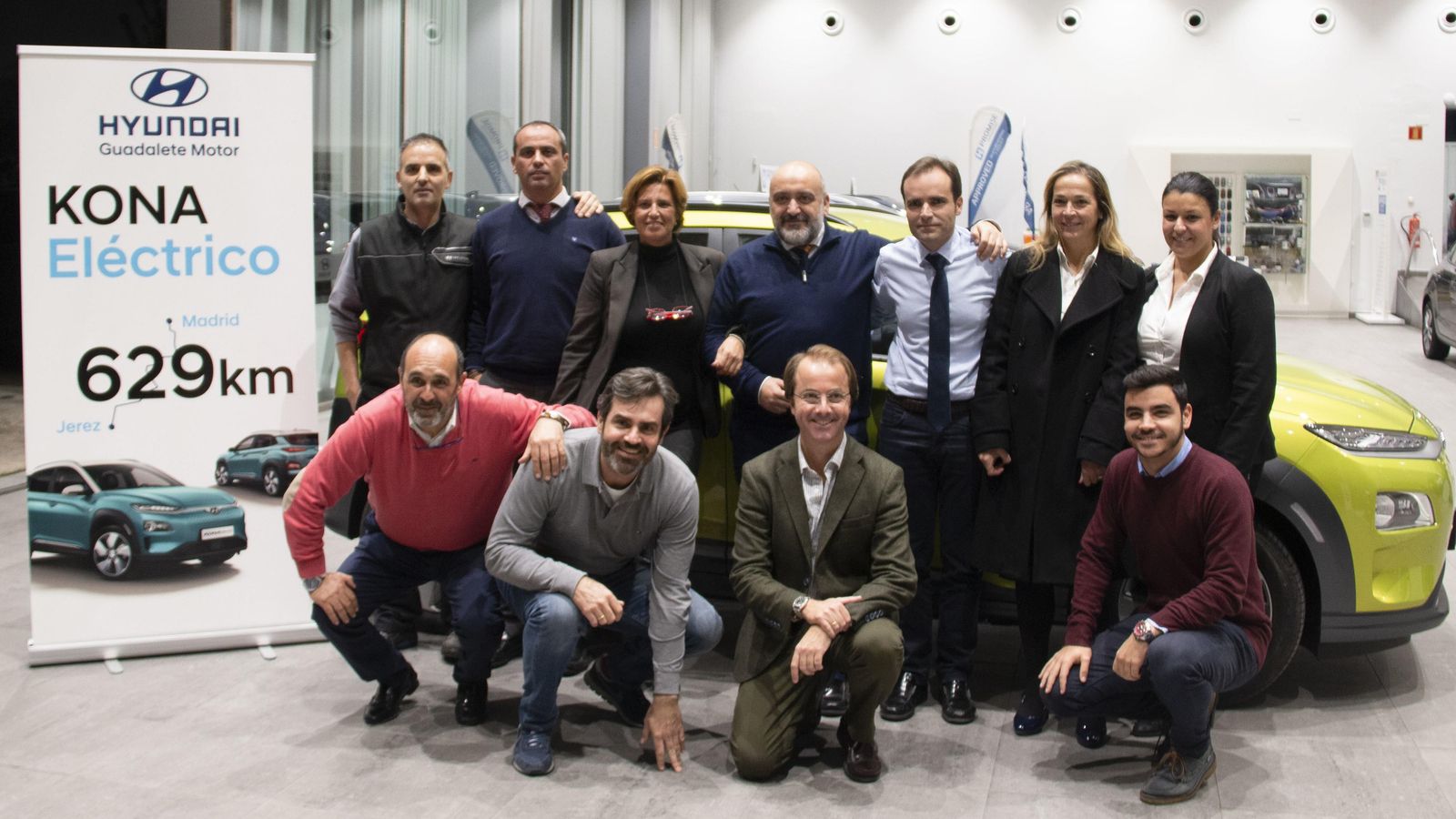 El equipo de Guadalete Motor celebró su décimo aniversario con el Kona.