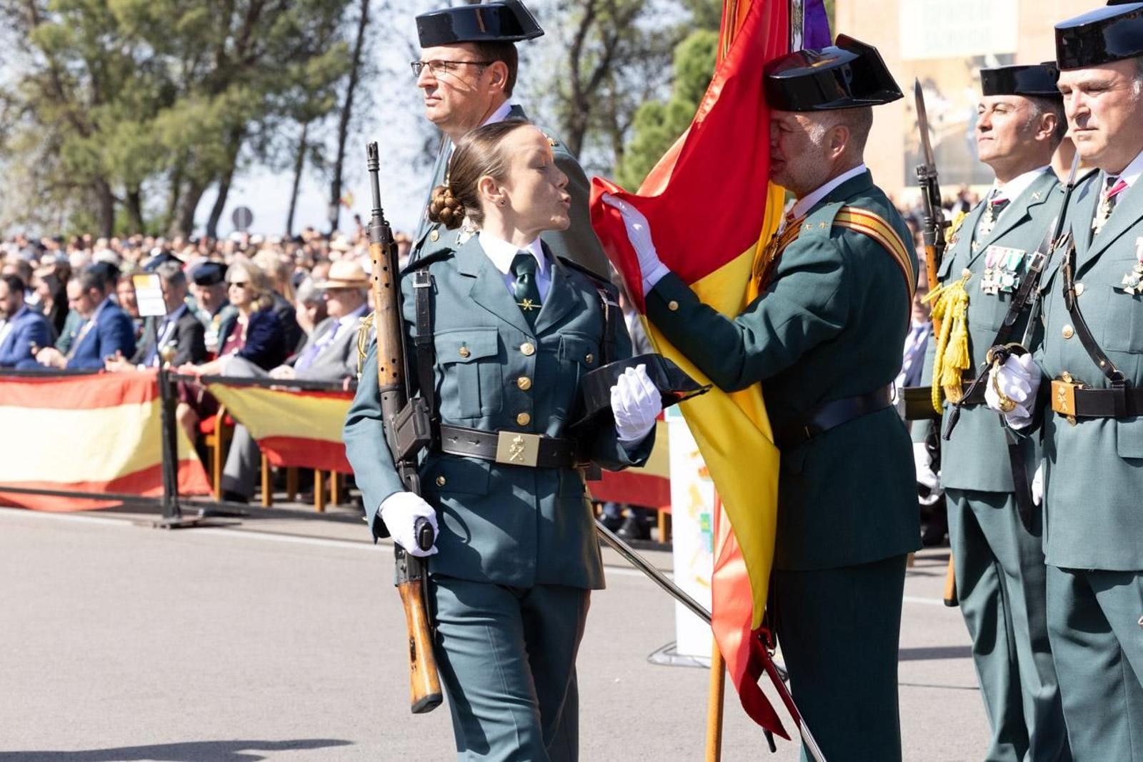 Acto de jura de bandera de la 130ª promoción de guardias civiles de la Academia de Baeza