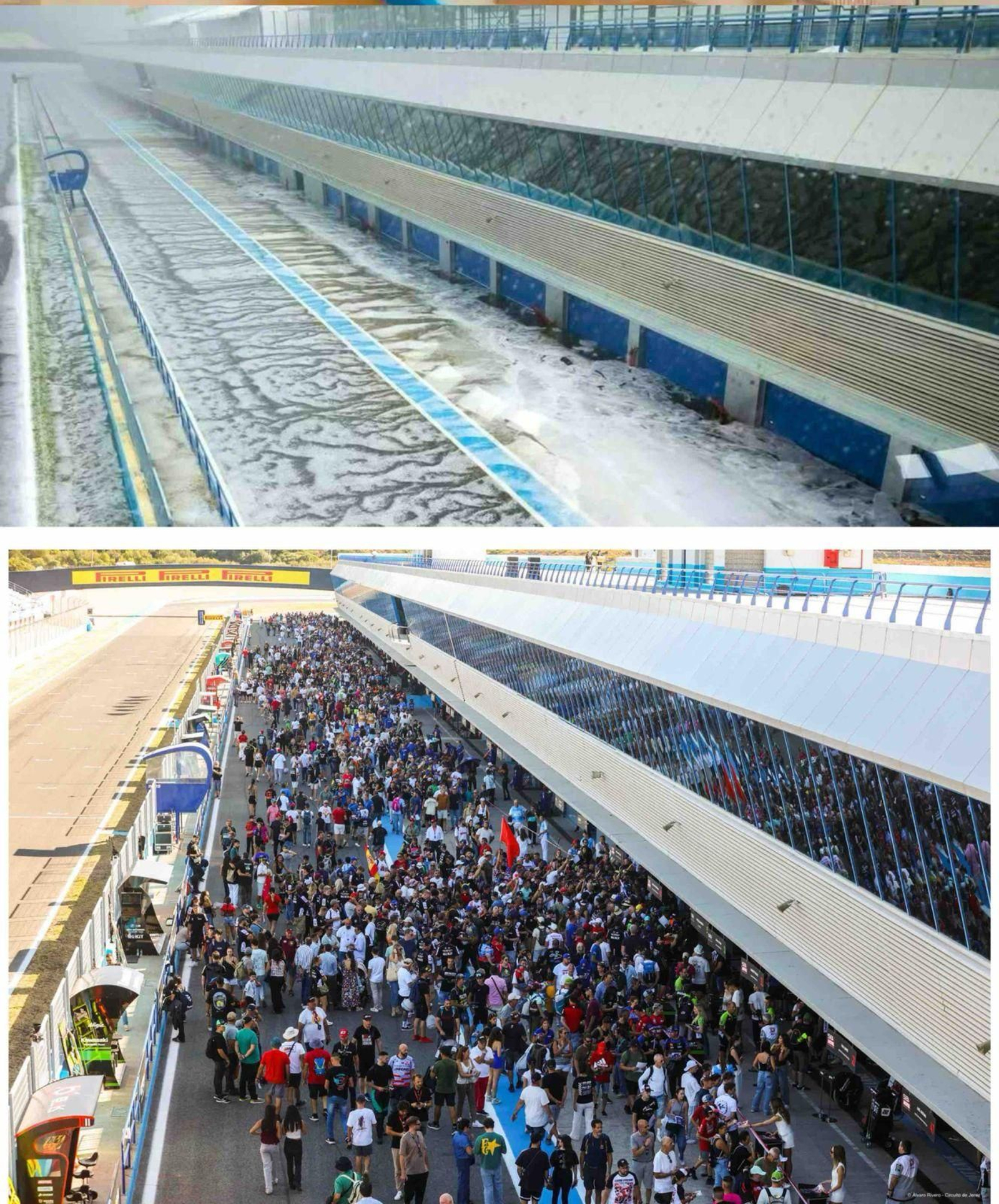 Desde el diluvio del 3 de marzo al 18 de octubre, el cambio ha sido milagroso para Jerez.