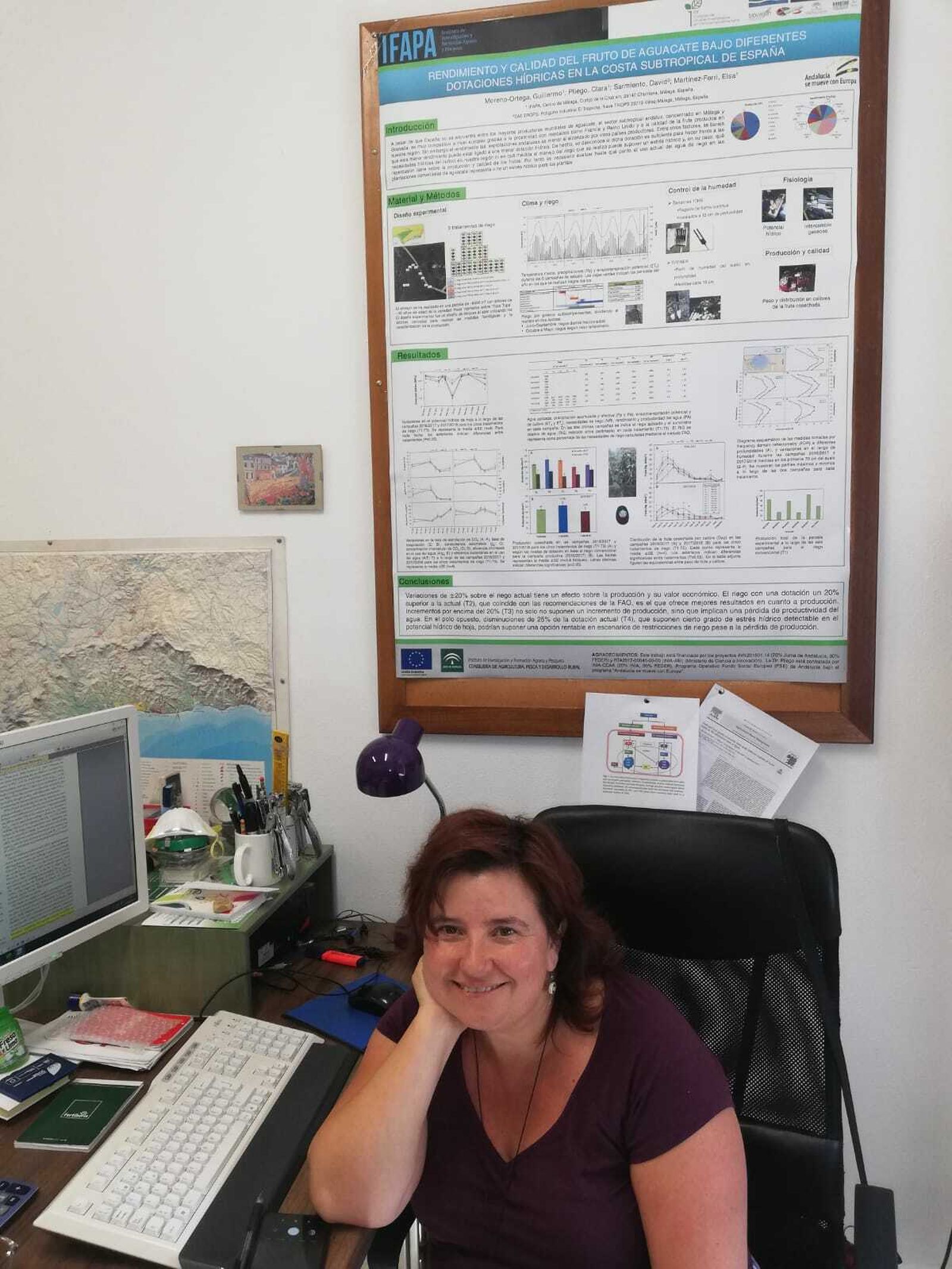 La doctora Elsa Martínez-Ferri, del Área de Agricultura y Medio Ambiente del Ifapa, dirige este estudio.