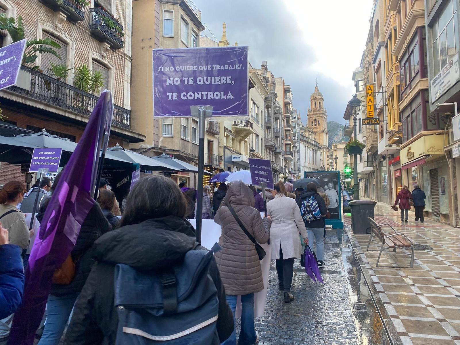 Manifestación del Día Internacional de la Mujer en Jaén.