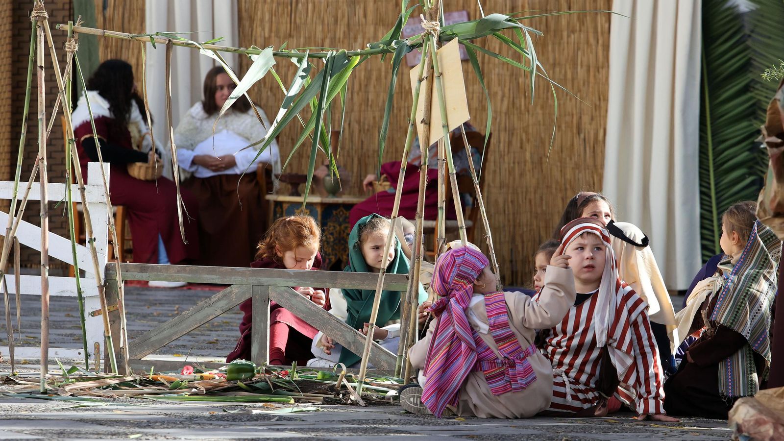 Imágenes del Belén Viviente de la plaza San Lucas en Jerez