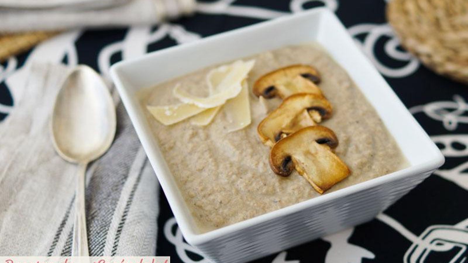 Crema de champiñones