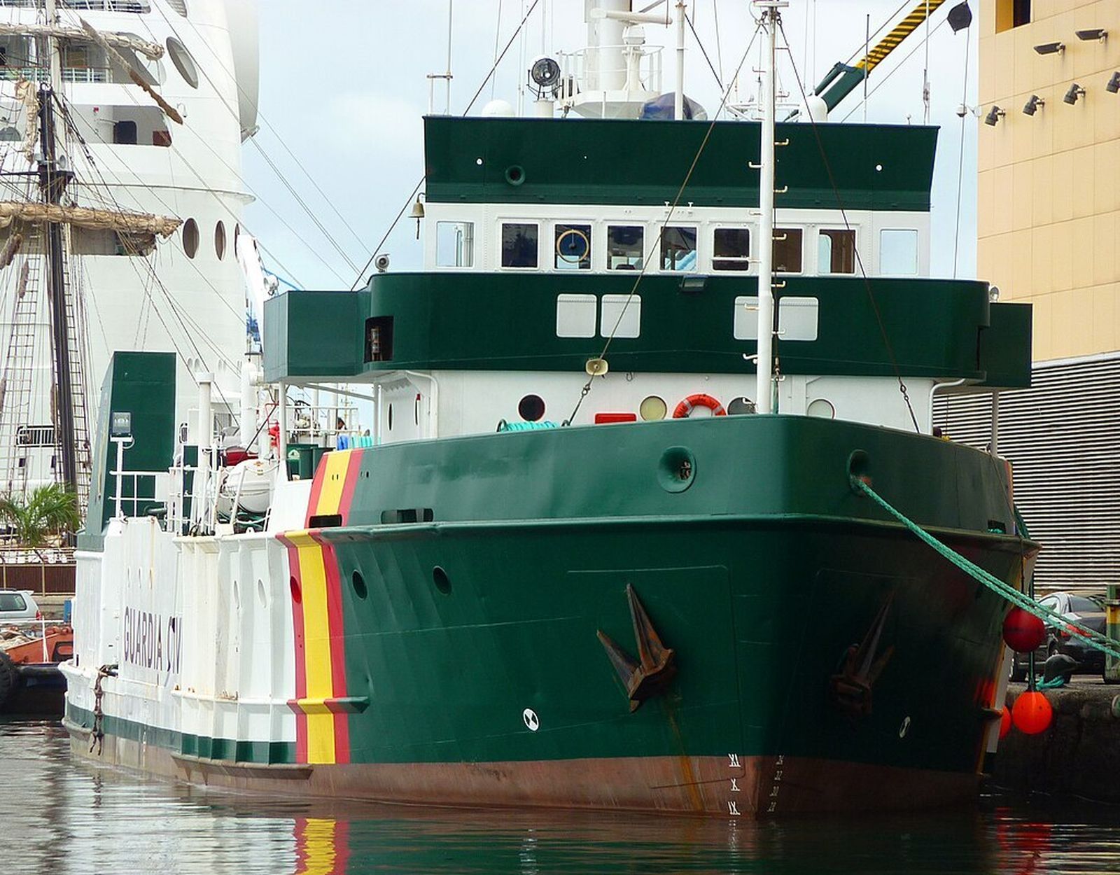 Una imagen de archivo del buque 'Rio Tajo' de la Guardia Civil.