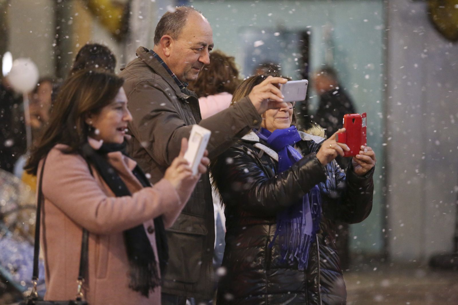 Blanca Navidad en la Plaza de las Flores