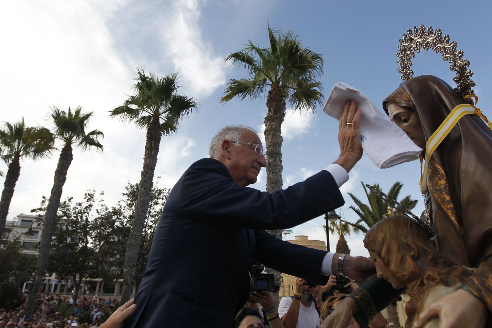 Fotogalería cucaña y procesión Fiestas Santa Ana Roquetas de Mar