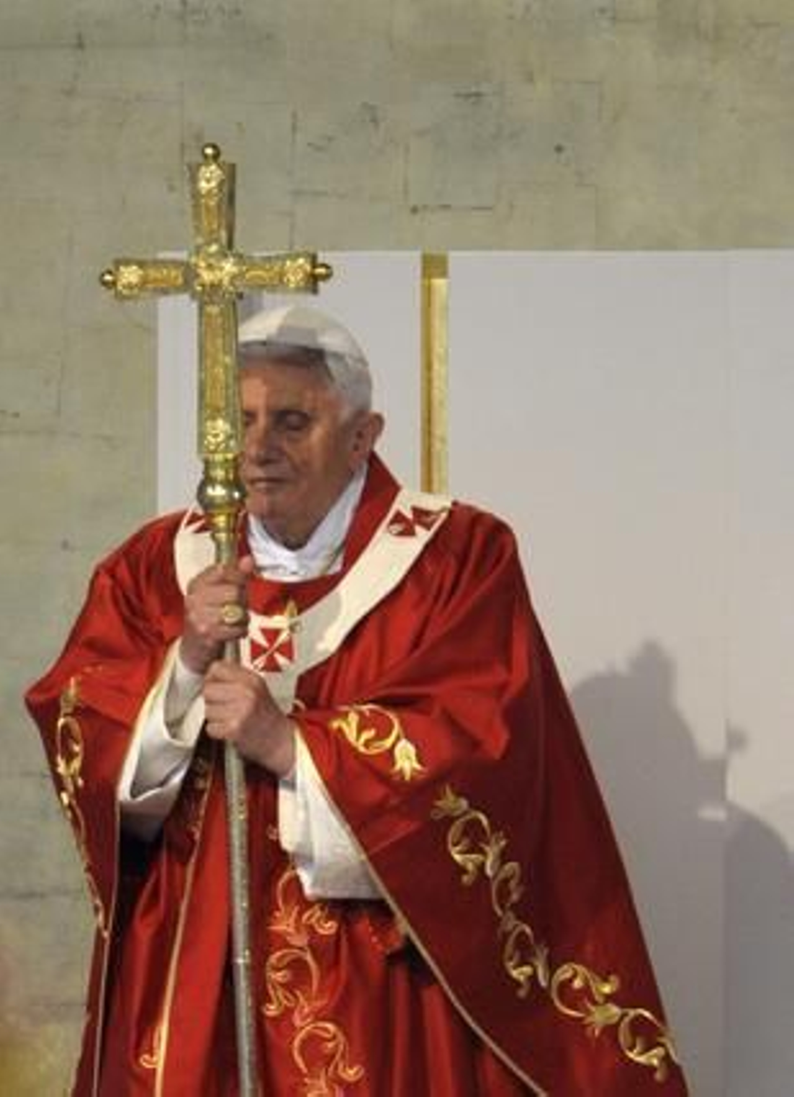 Ratzinger visita Santiago en su segunda visita a España como Pontífice. / AFP