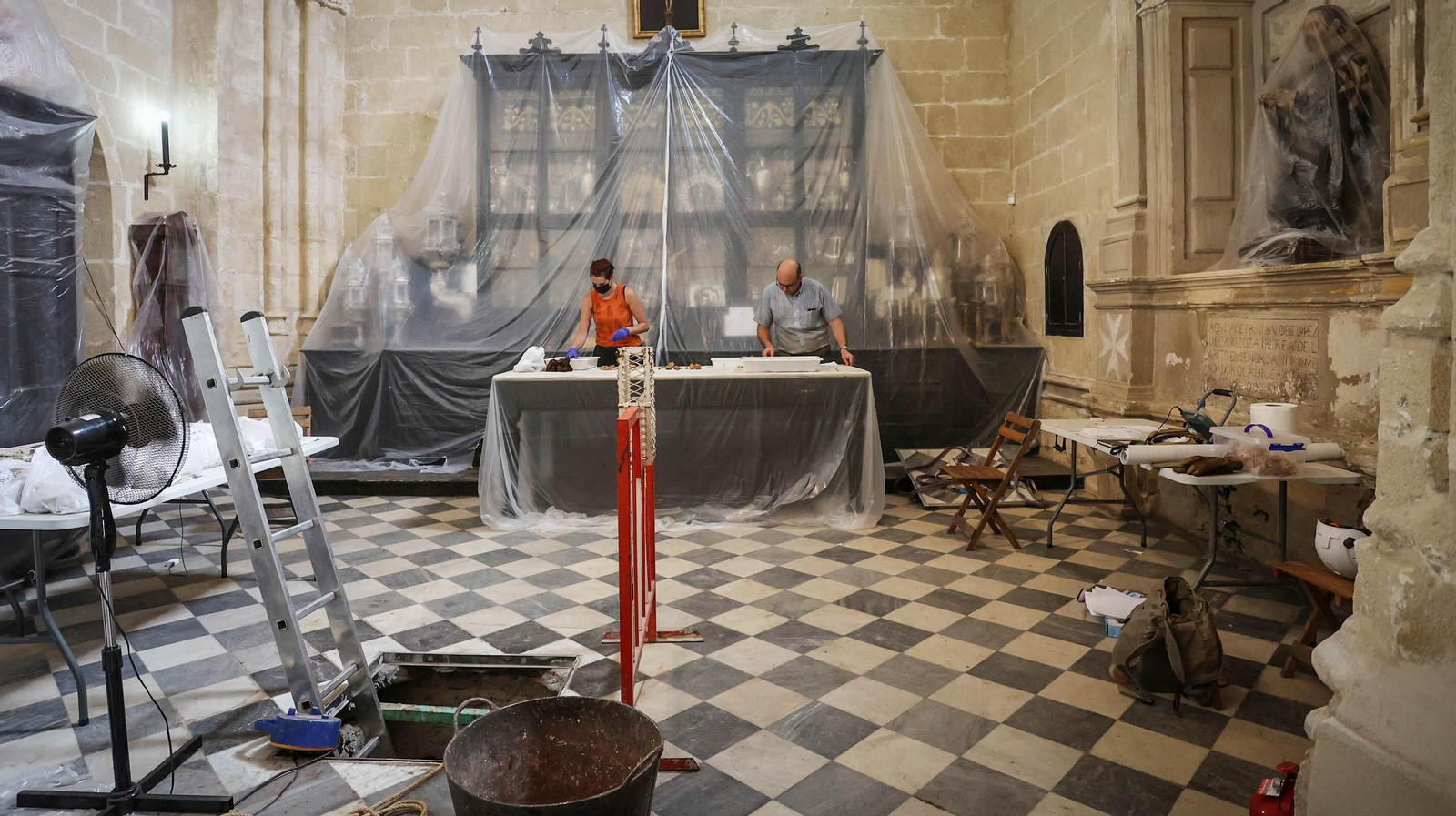 Así es la cripta de San Juan de los Caballeros en Jerez