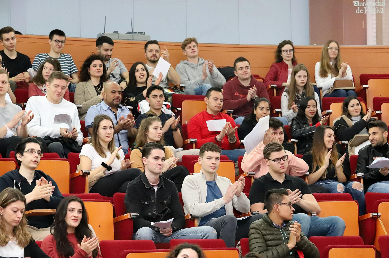 Imágenes de la llegada de erasmus a la Universidad de Huelva